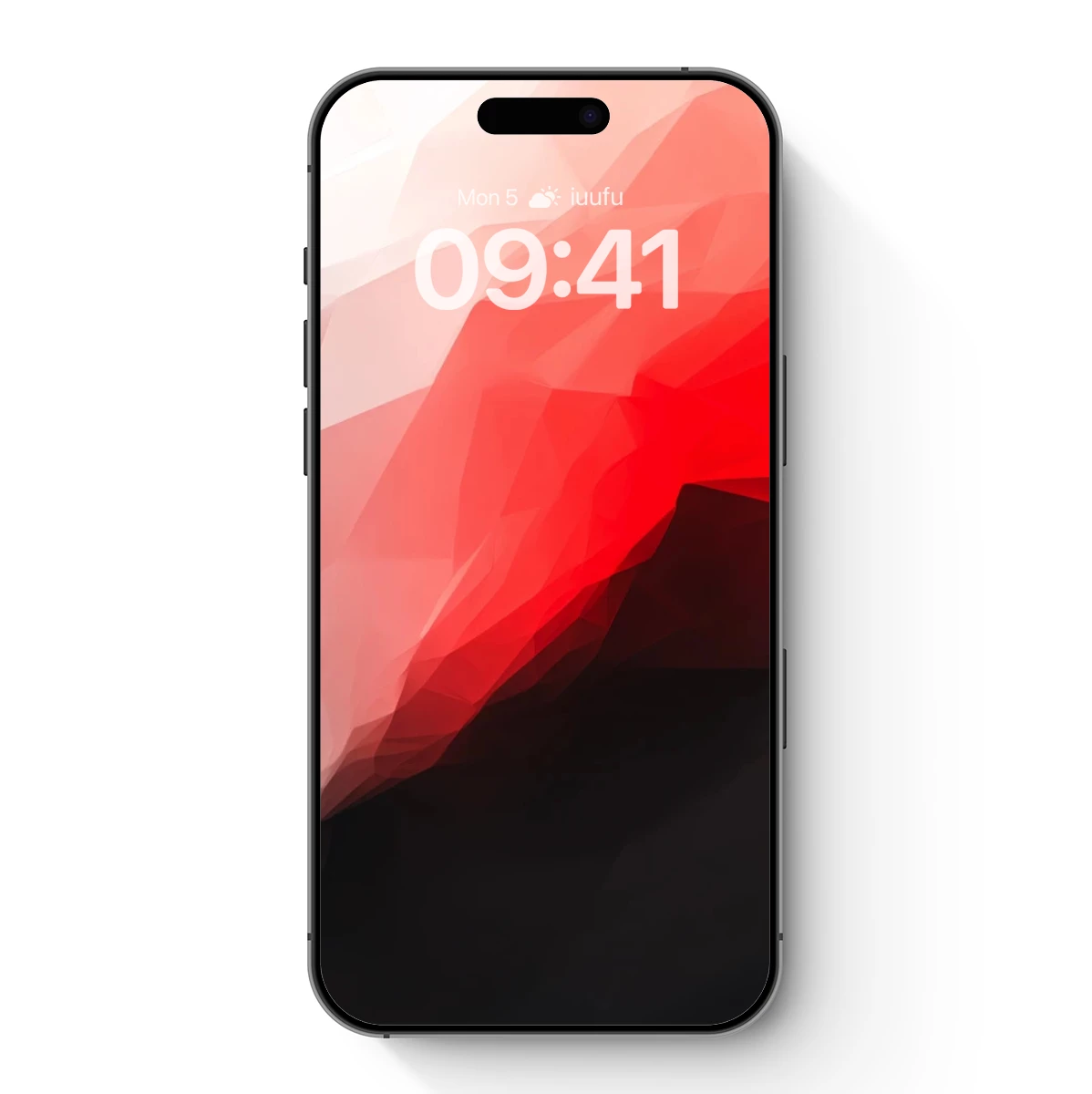 Geometric Dawn: Red and White Polygonal Fusion Geometric Dawn: Red and White Polygonal Fusion