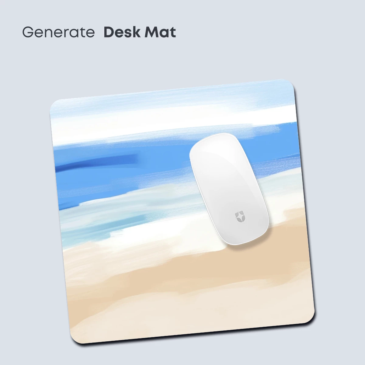 Abstract Coastal Serenity: Brushstroke Beachscape - Image 4