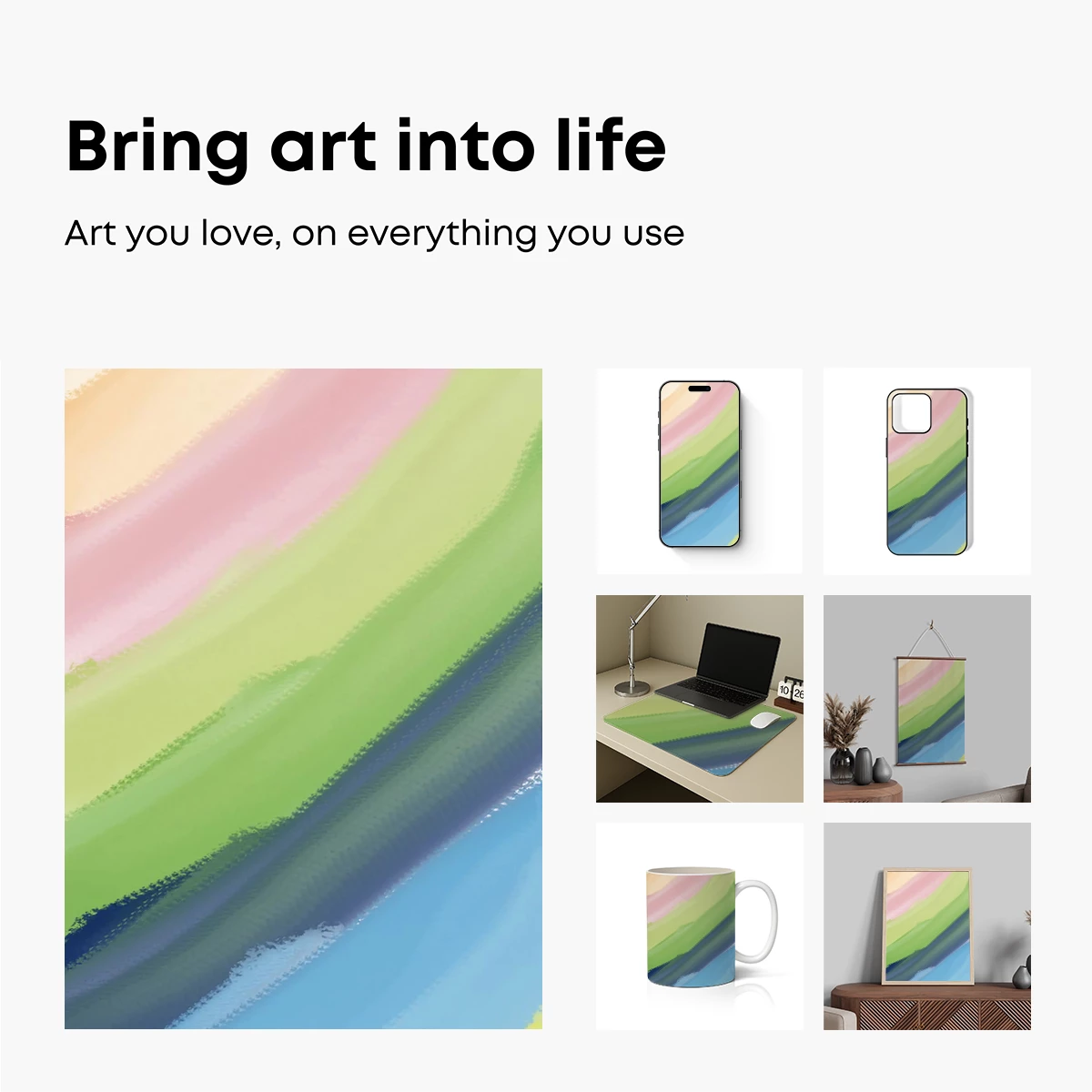 Abstract Brushstroke Symphony - Image 2