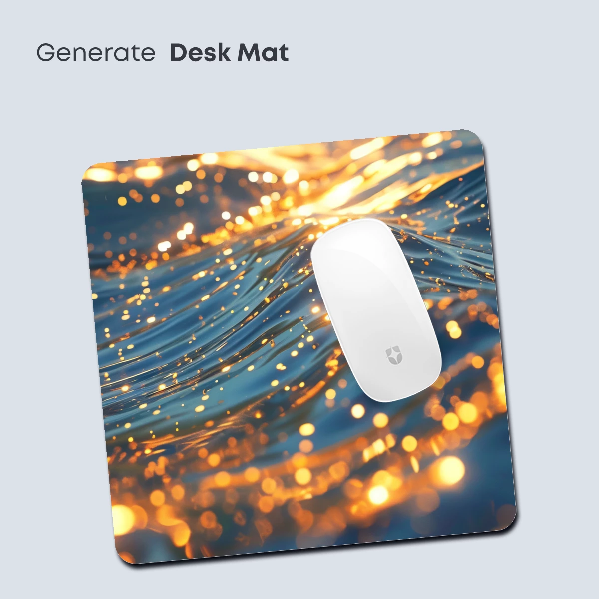 Golden Ripple Symphony: Sunlit Water Waves - Image 4