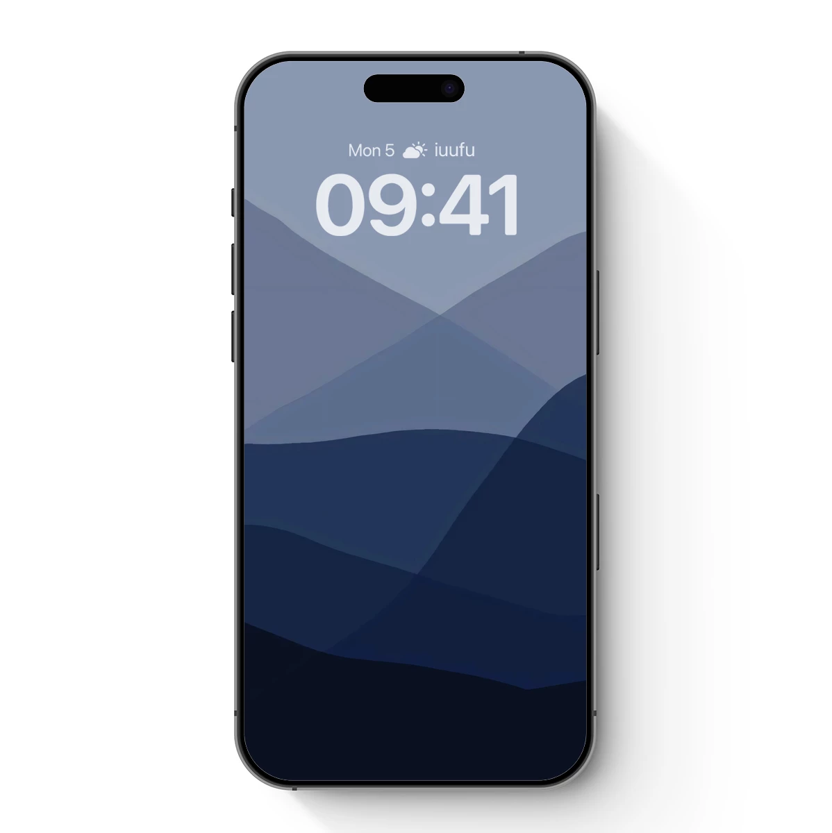 Ethereal Mountain Layers: A Study in Blue Hues