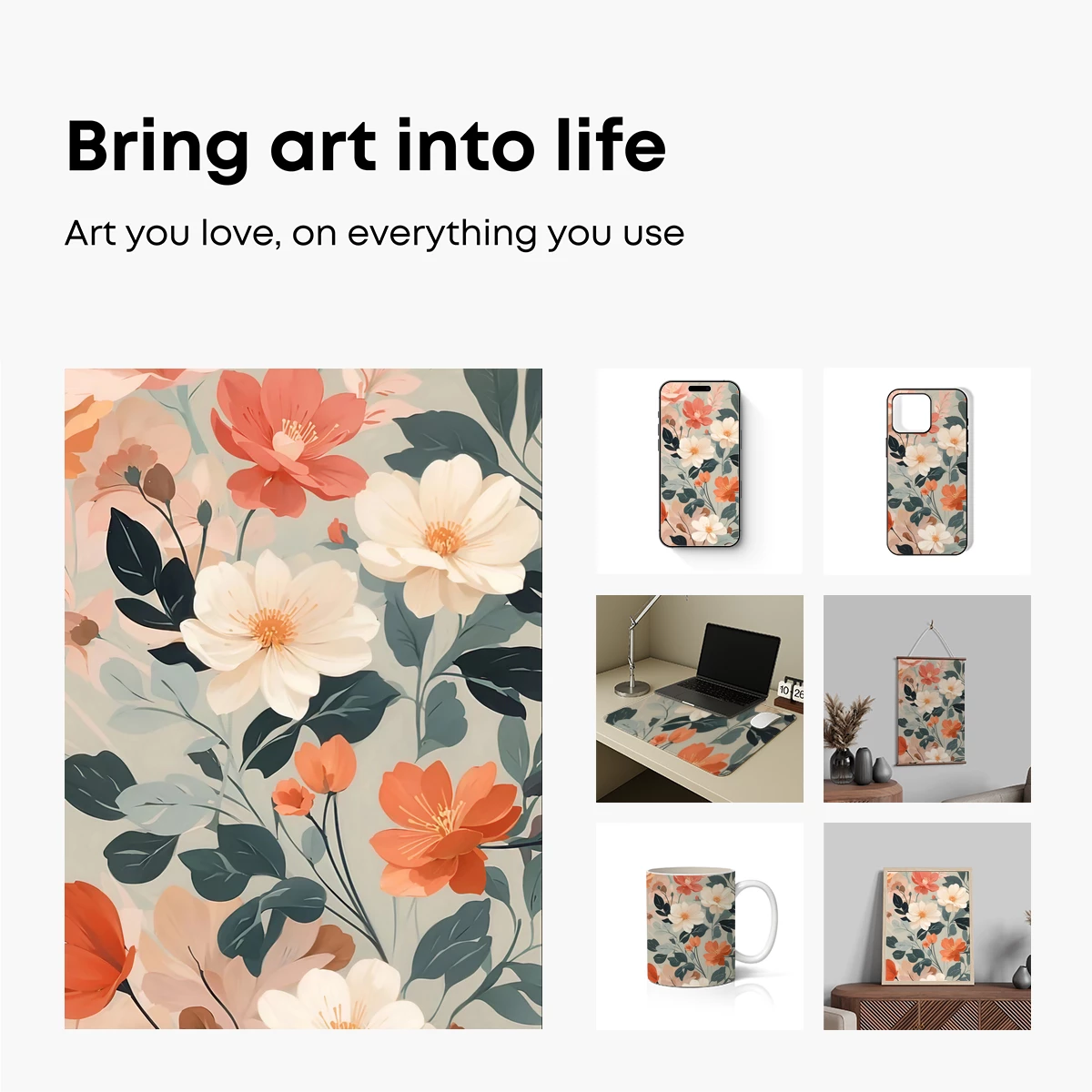 Blossom Symphony: Pastel Floral Elegance - Image 2