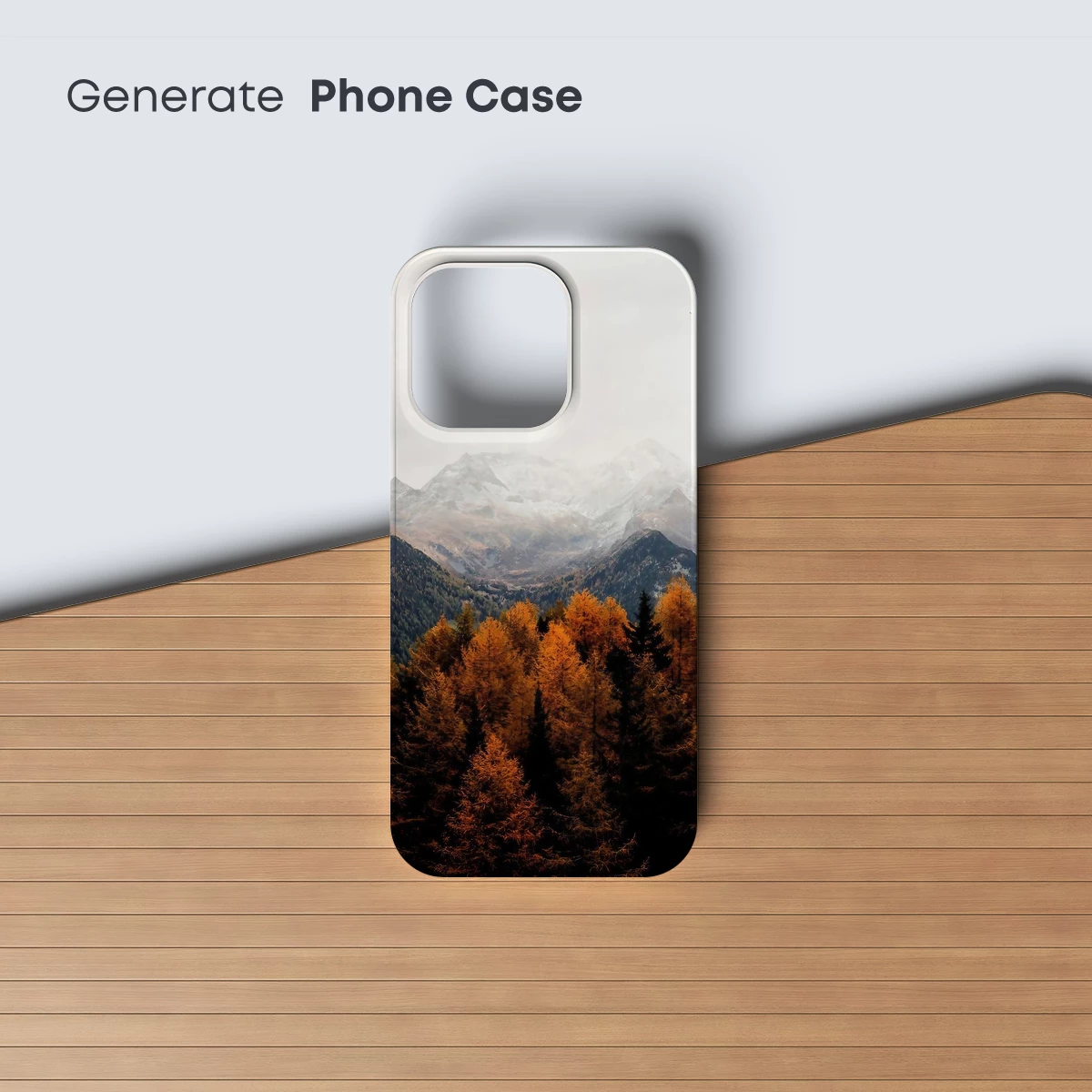 Autumnal Peaks: Golden Forest Meets Snow-Capped Mountains - Image 3