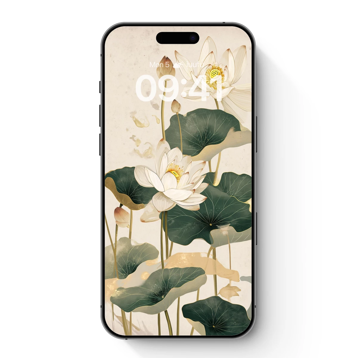 Elegant Lotus Serenity: A Fusion of Nature and Artistry