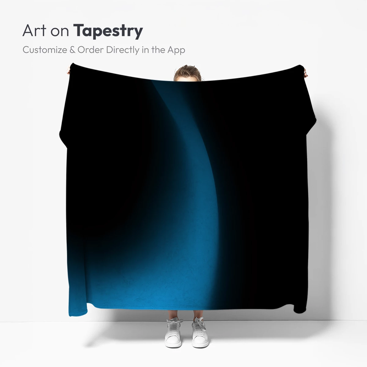 Ethereal Blue Veil: A Dance of Light and Shadow - Image 5