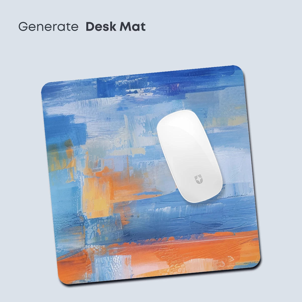 Blue Horizon Odyssey: Abstract Brushstroke Symphony - Image 4