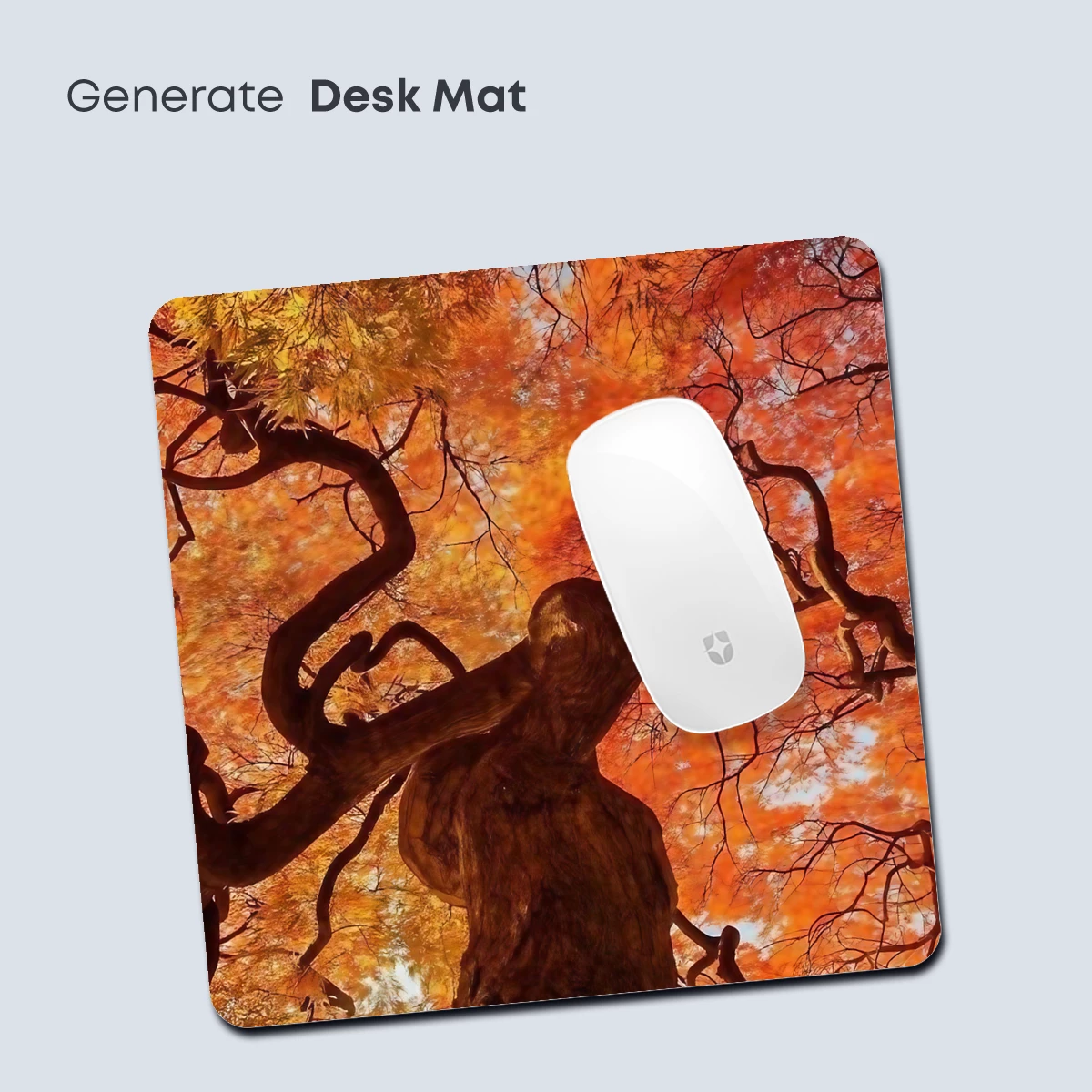 Autumn's Embrace: Twisted Tree in Fiery Canopy - Image 4