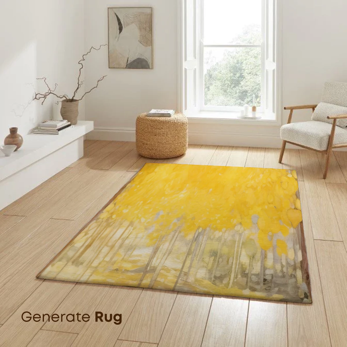 Golden Autumn Canopy: Impressionist Forest Glow - Image 6