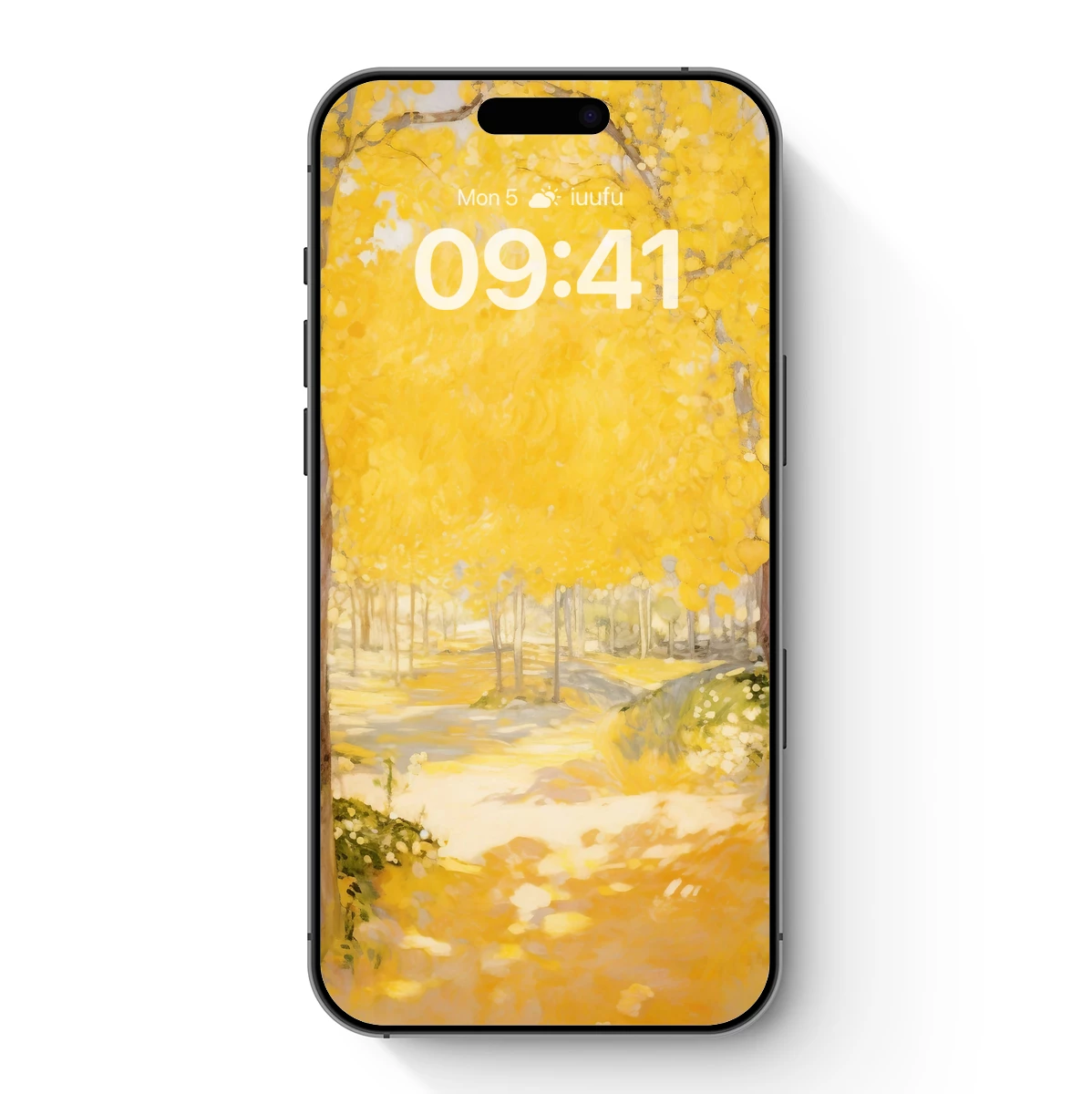 Golden Autumn Canopy: Impressionist Forest Glow