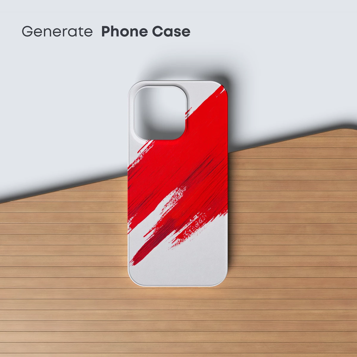 Bold Red Brushstroke: Abstract Artistry - Image 3