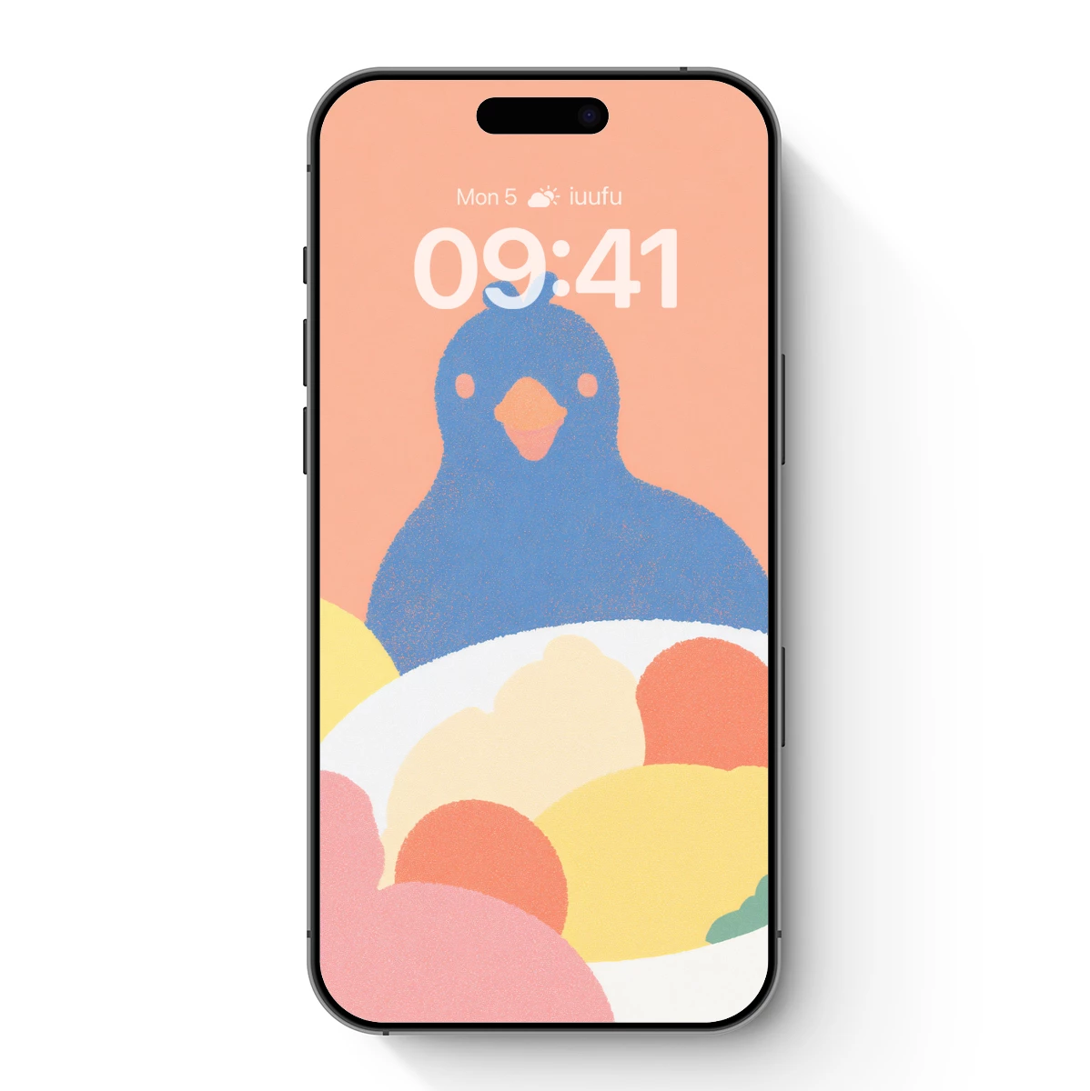 Chick with Pastel Eggs: Whimsical Nest Art