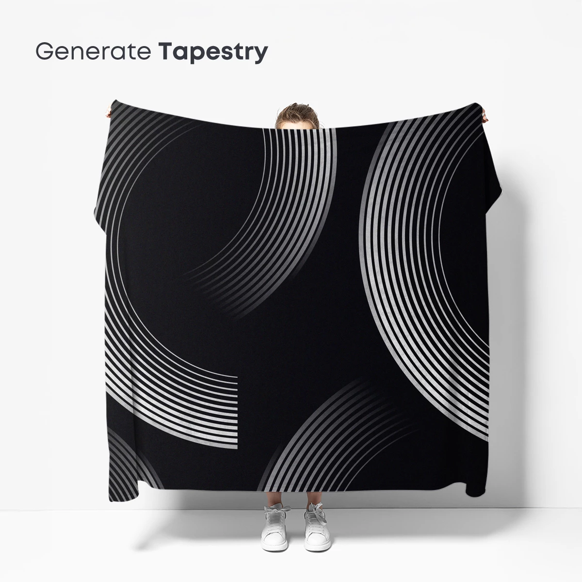 Eclipse of Curves: Monochrome Abstract Art - Image 5