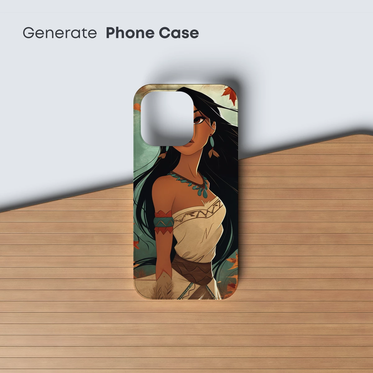 Autumnal Spirit: Native Princess in Vibrant Fall Colors - Image 3