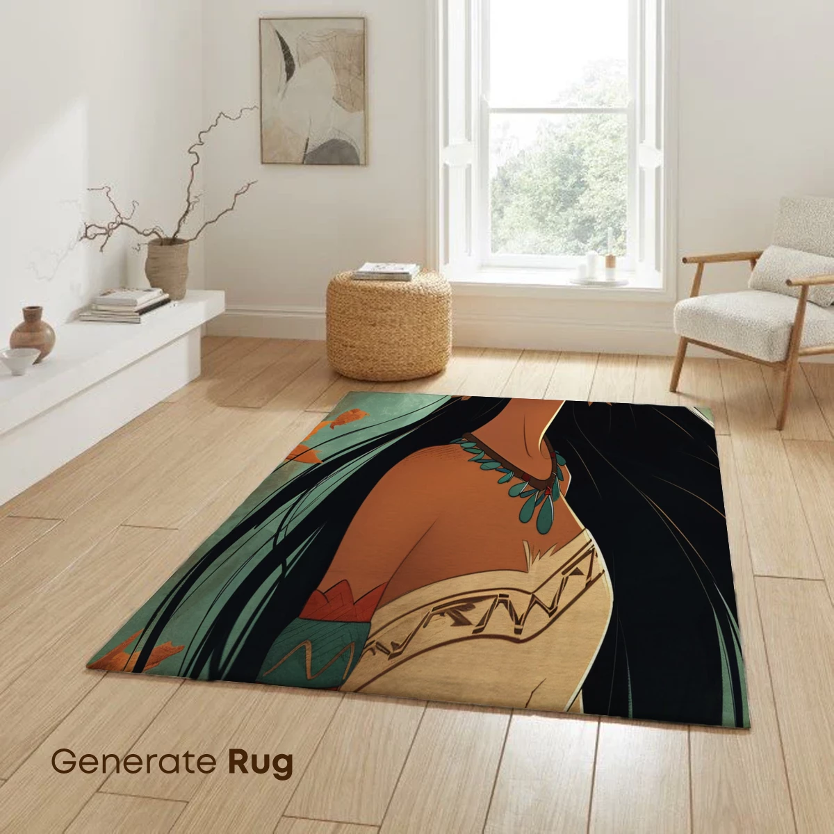 Autumnal Spirit: Native Princess in Vibrant Fall Colors - Image 6