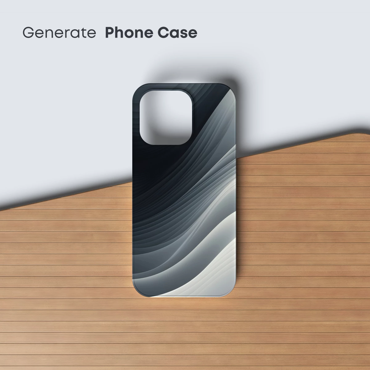 Elegant Gradient Waves: A Digital Symphony in Monochrome - Image 3