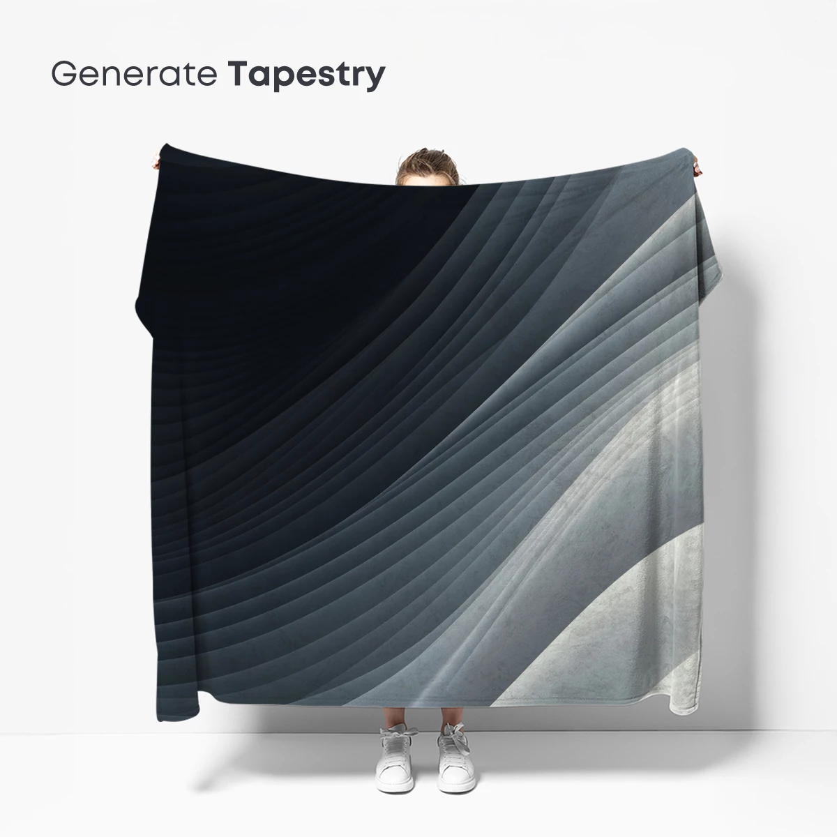 Elegant Gradient Waves: A Digital Symphony in Monochrome - Image 5