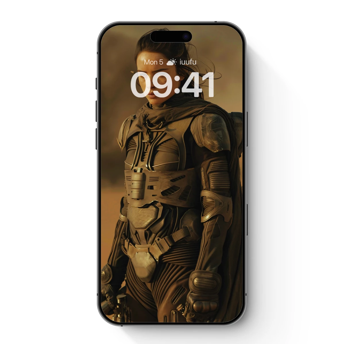 Desert Warrior in Futuristic Armor