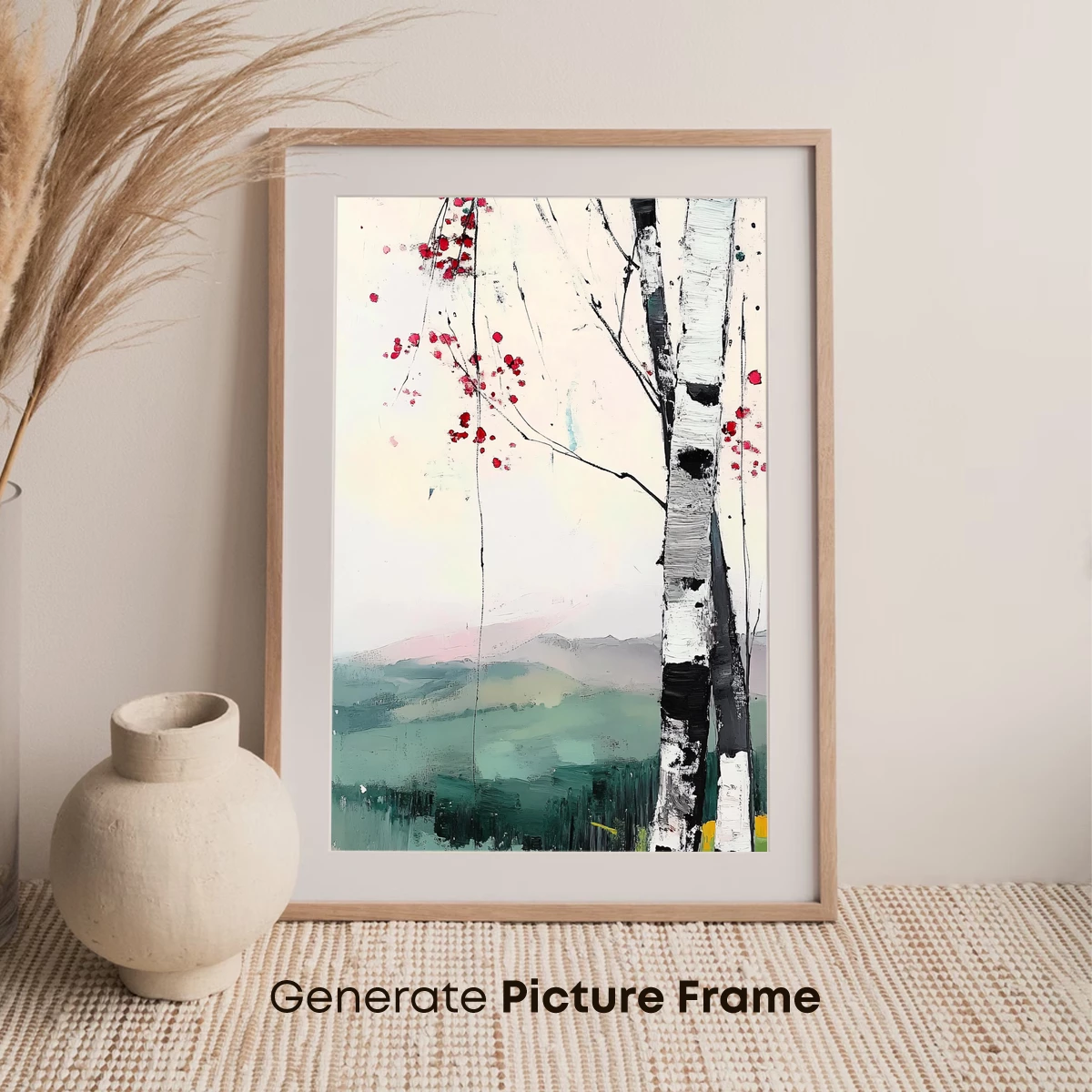 Birch Whispers in Abstract Harmony - Image 7