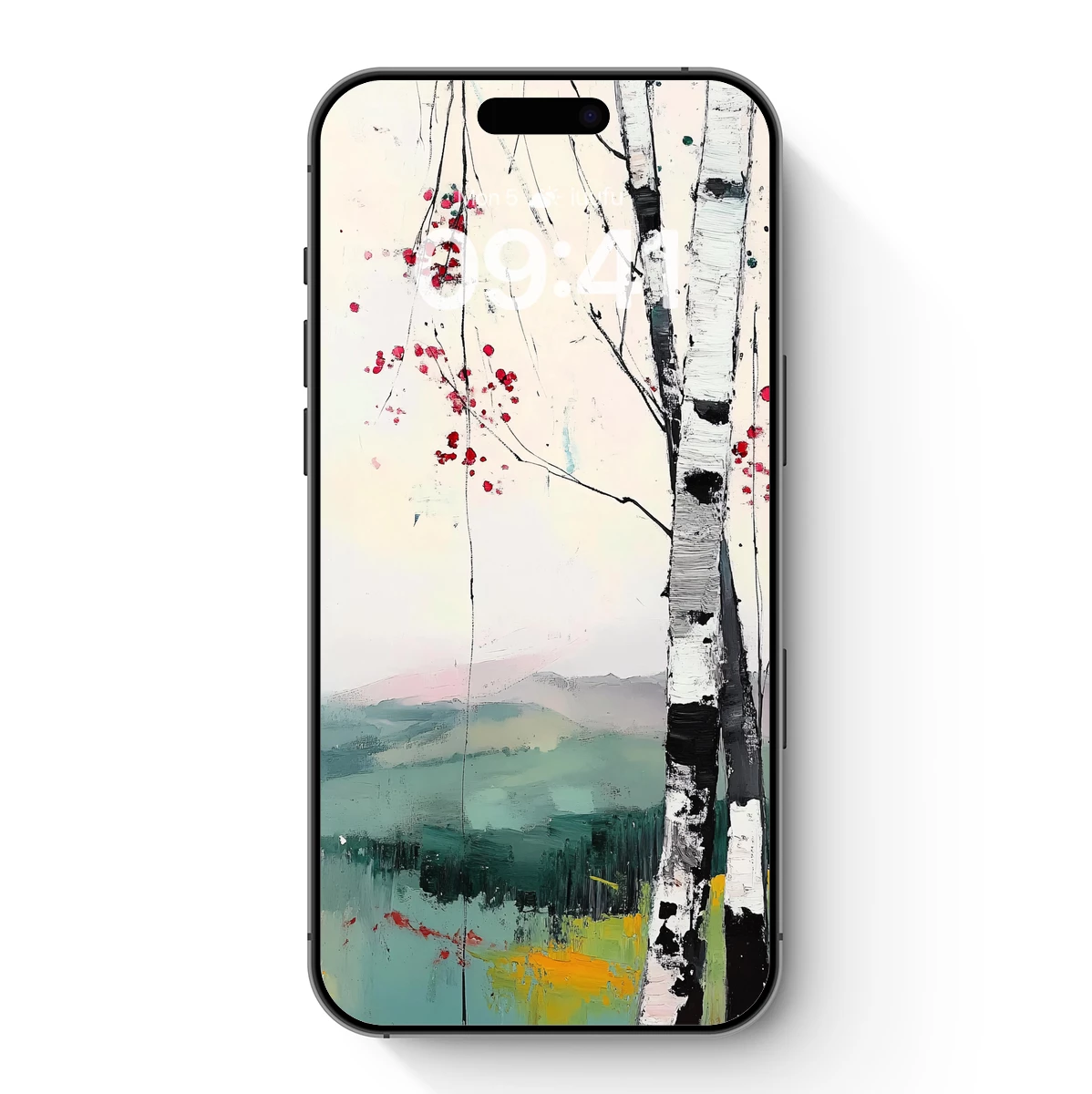 Birch Whispers in Abstract Harmony