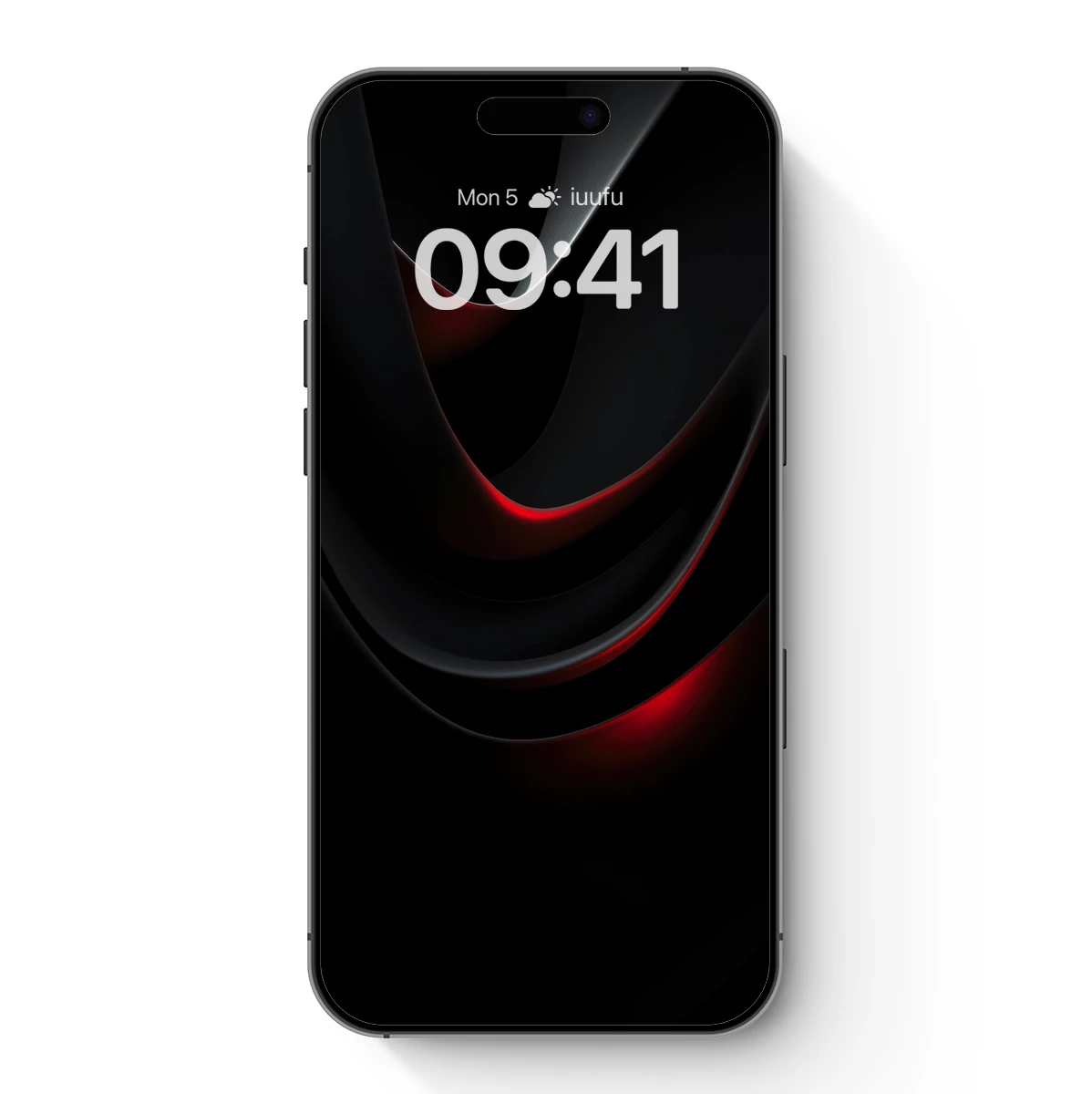 Eclipse of Shadows: Red and Black Abstract Flow