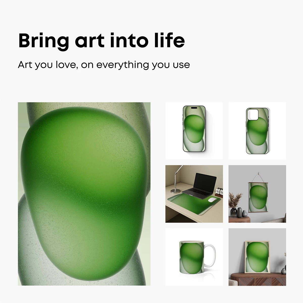 Emerald Spheres: A Study in Gradient Green - Image 2