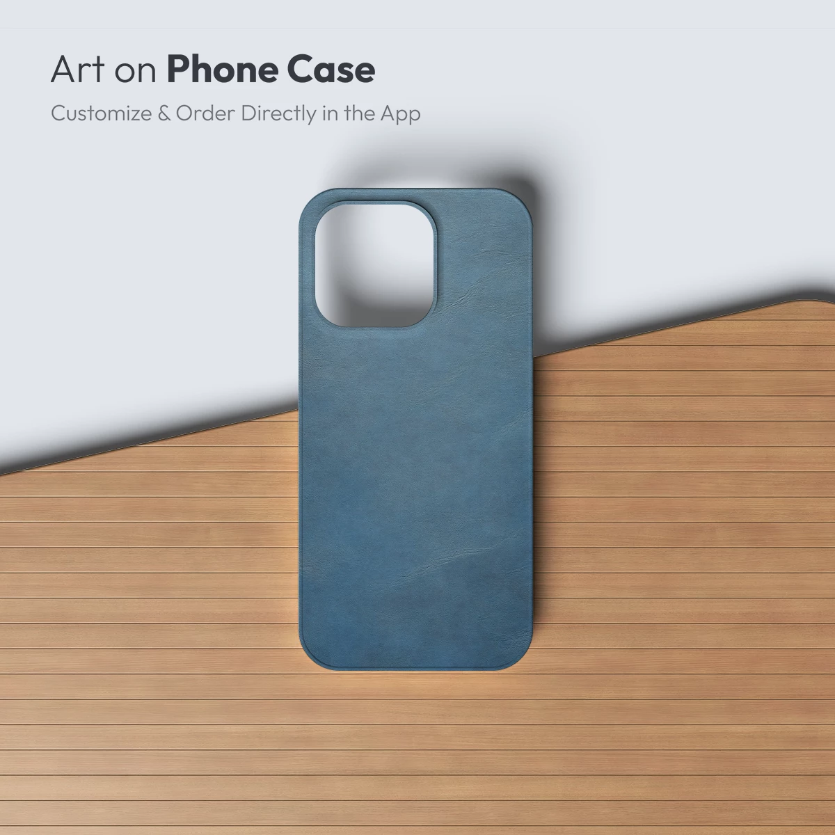 Ethereal Blue Leather Texture - Image 3