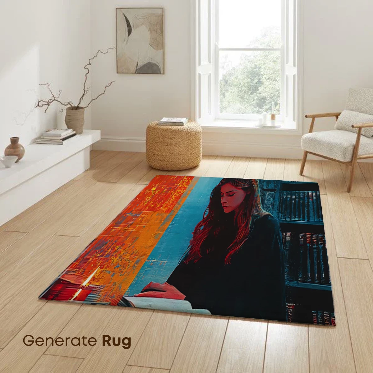 Candlelit Study in Neon Hues - Image 6