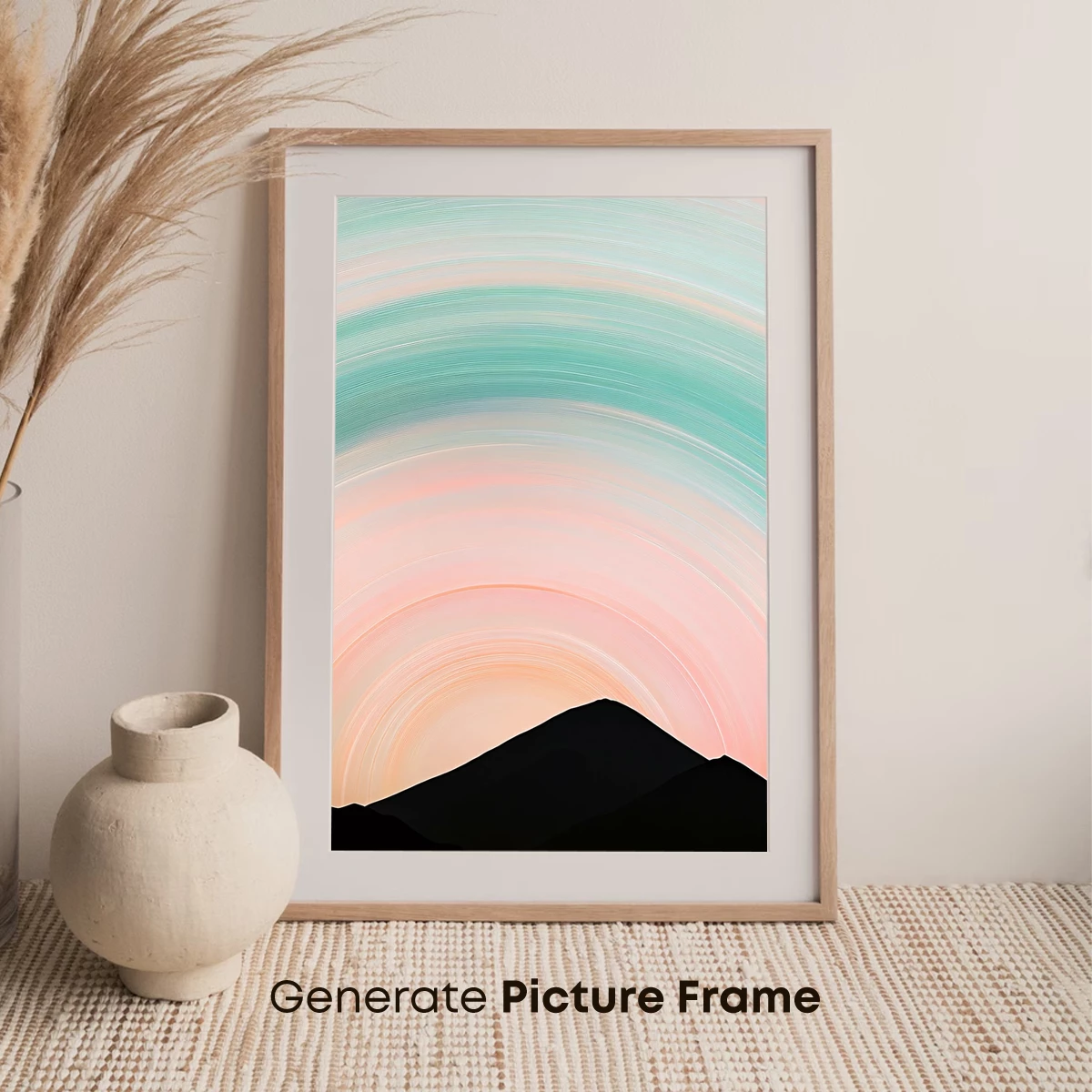 Ethereal Mountain Arcs: A Symphony of Pastel Swirls - Image 7