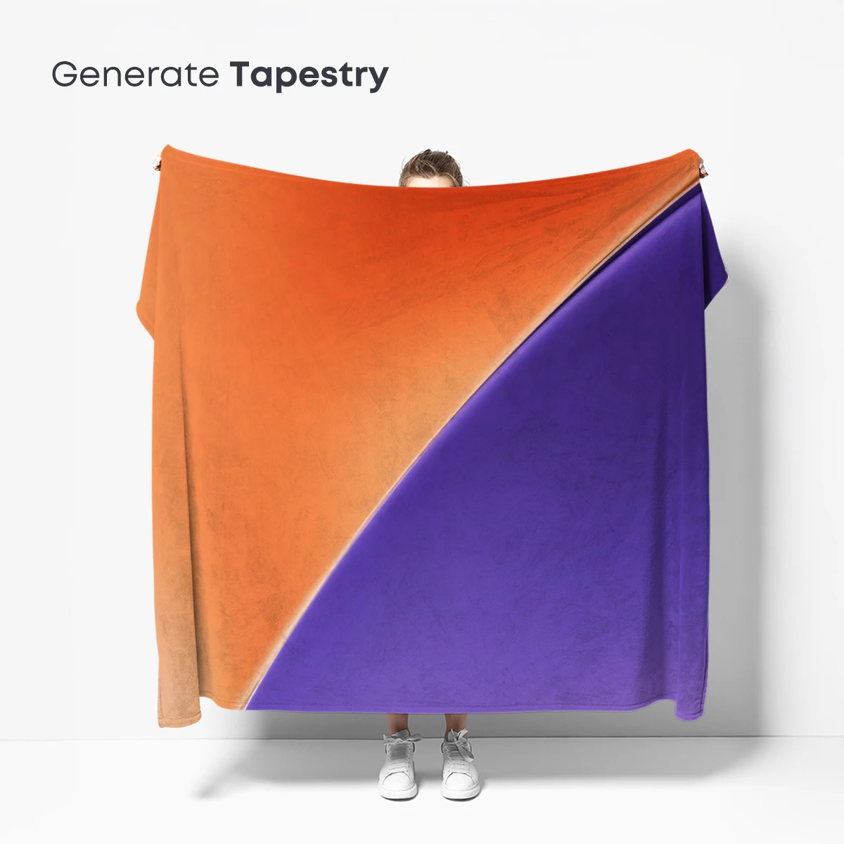 Gradient Fusion: Orange and Purple Harmony - Image 5