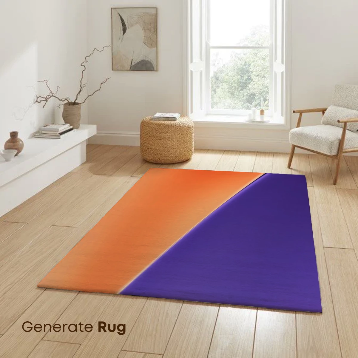 Gradient Fusion: Orange and Purple Harmony - Image 6