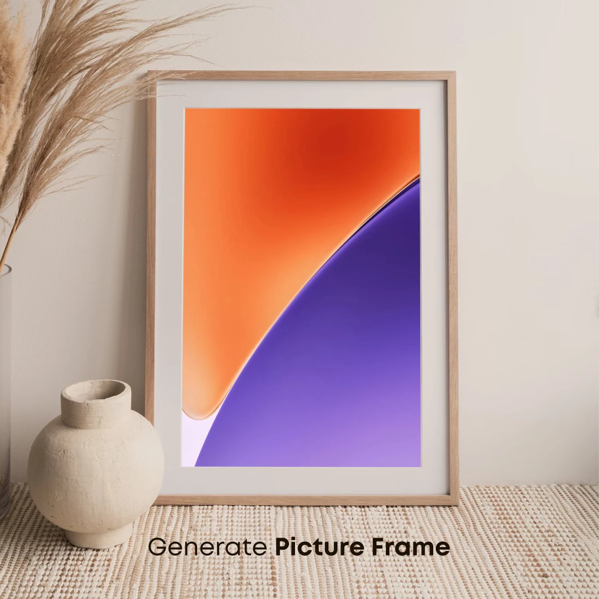 Gradient Fusion: Orange and Purple Harmony - Image 7