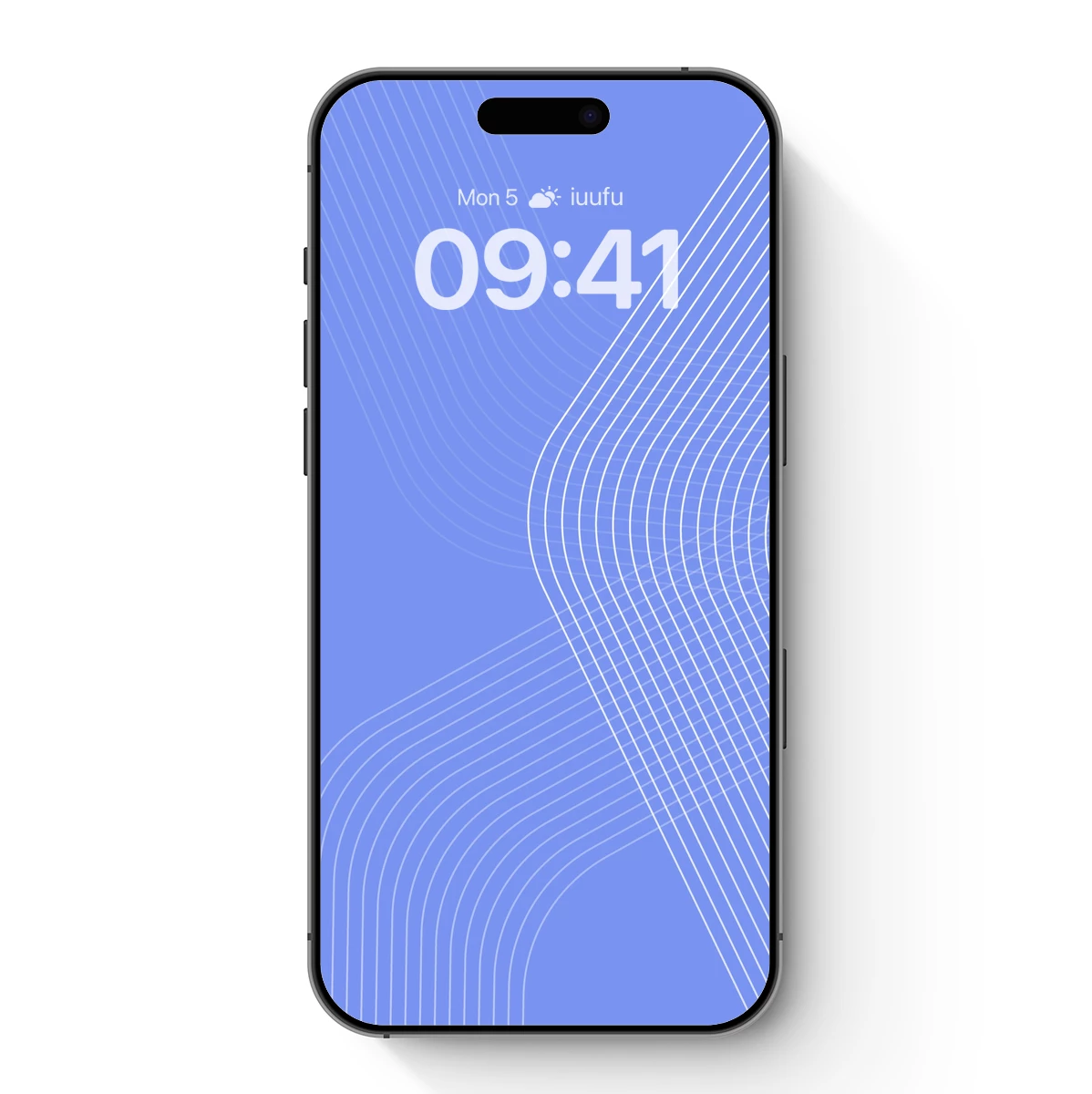 Elegant Curves in Azure: A Minimalist Line Dance