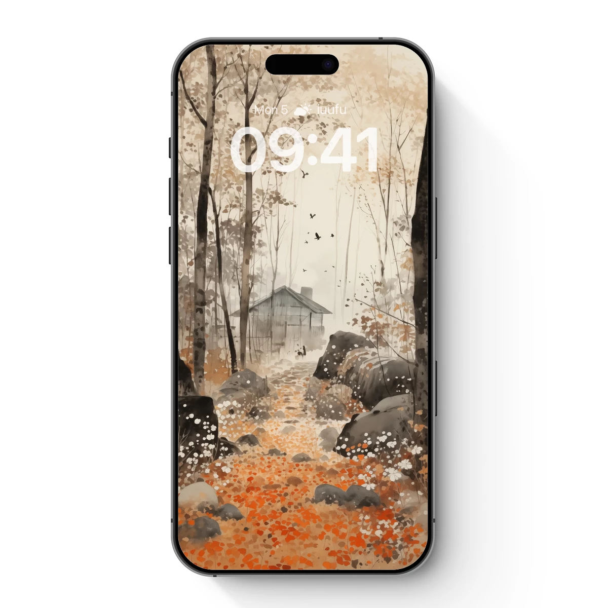 Autumnal Solitude: Forest Cabin Retreat