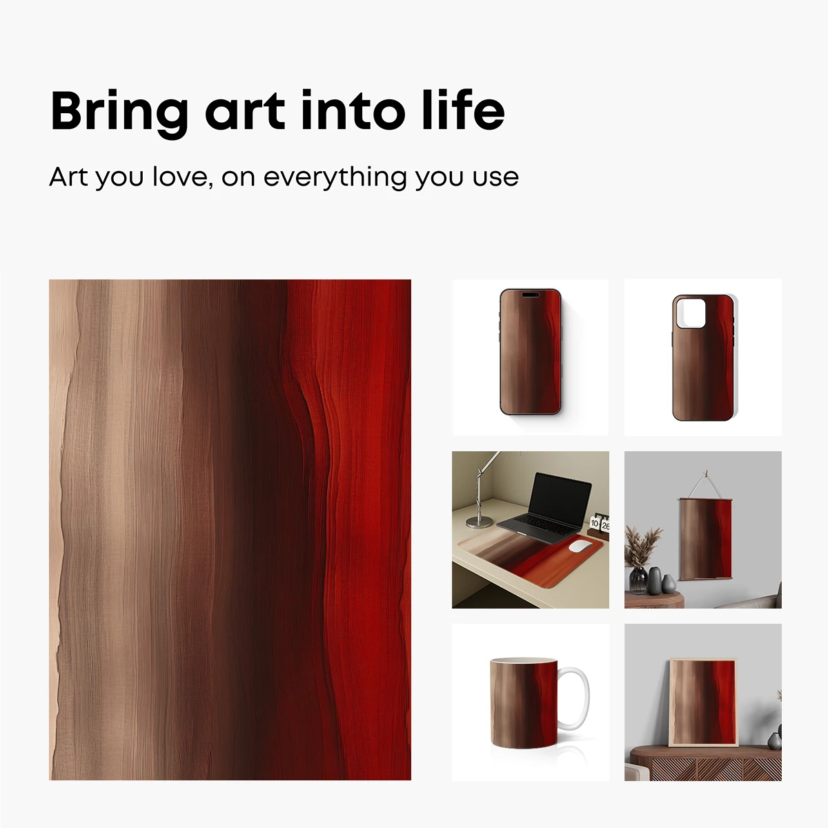 Abstract Strata: Earth Tones in Motion - Image 2