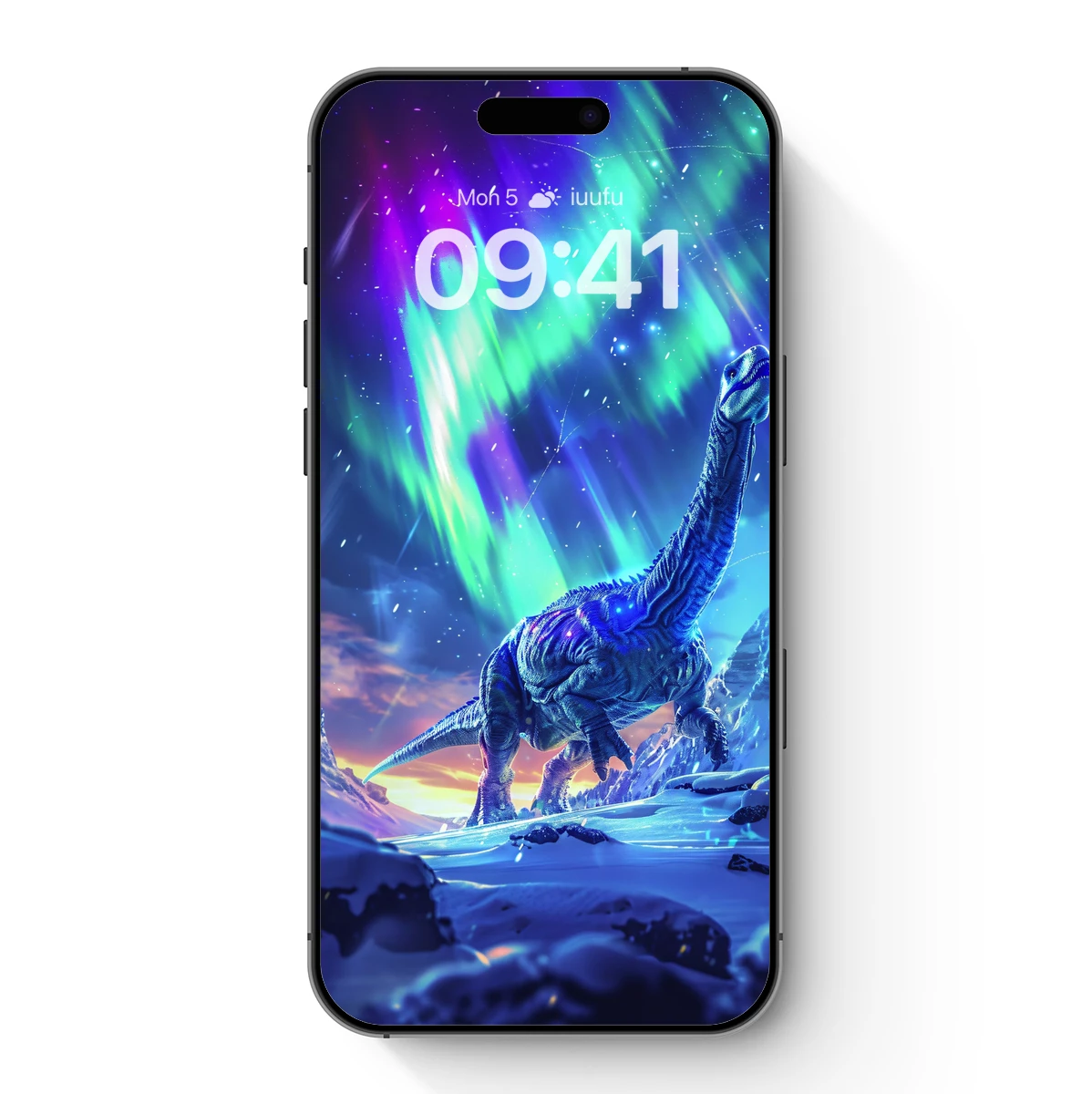 Dinosaur Under Aurora: Futuristic Prehistoric Vision Dinosaur Under Aurora: Futuristic Prehistoric Vision