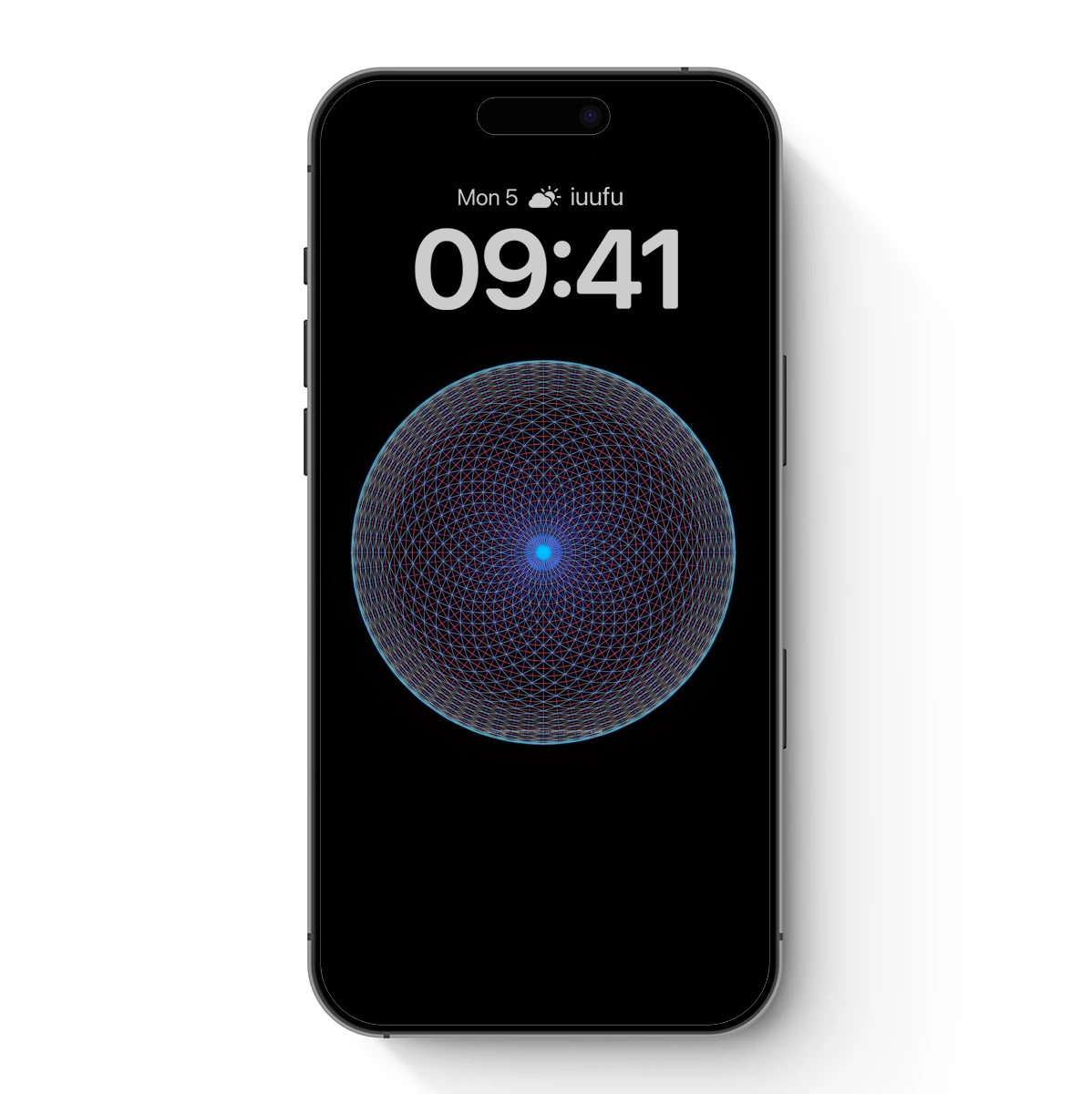 Geometric Sphere Odyssey: Blue and Red Harmony