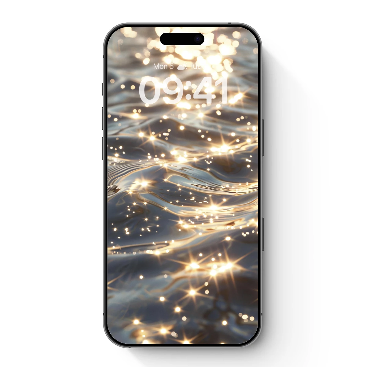 Golden Ripple Symphony: Liquid Light Elegance