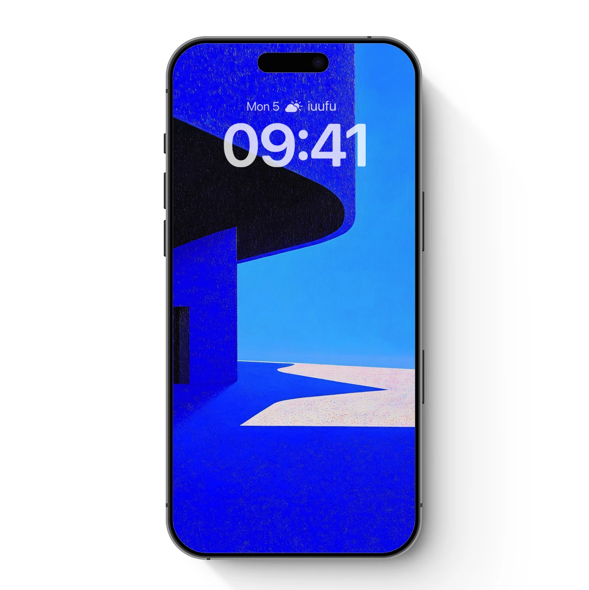 Blue Architectural Odyssey: Geometric Shadows