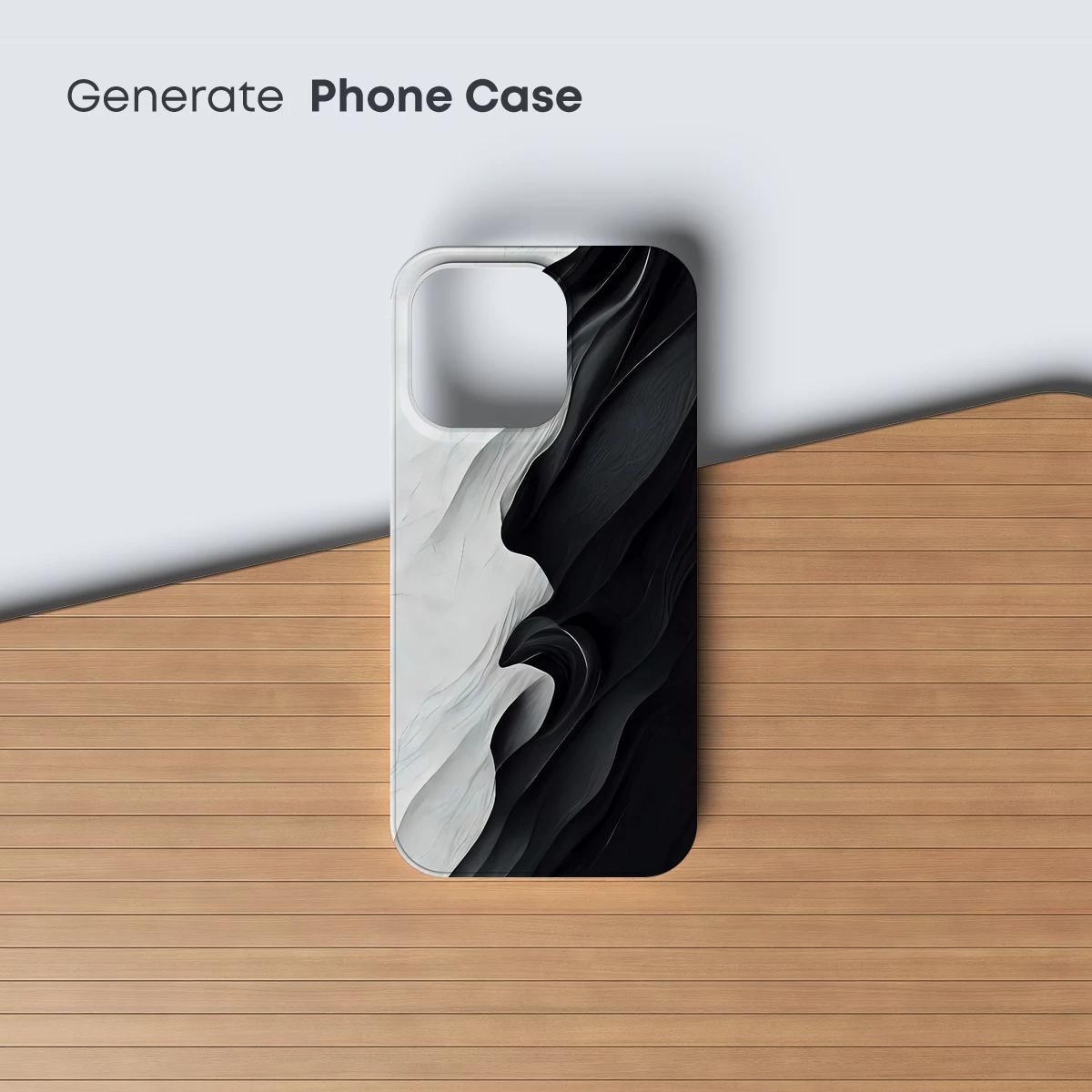 Elegant Dichotomy: Monochrome Waves - Image 3