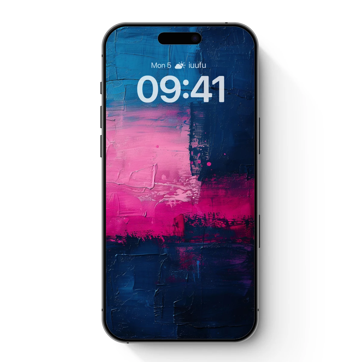 Abstract Twilight Symphony: Blue and Pink Fusion