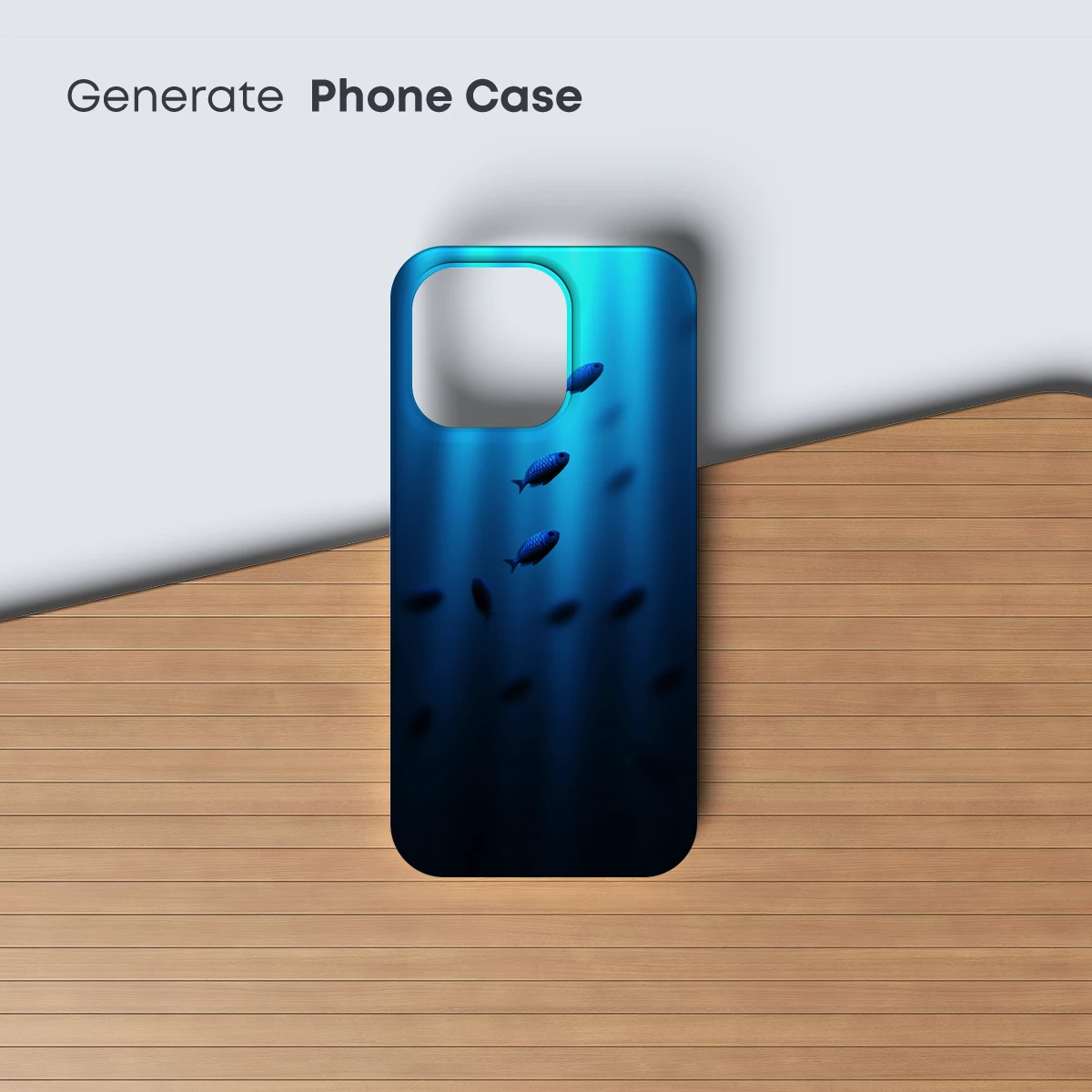 Deep Blue Serenity: Fish in Sunlit Depths - Image 3