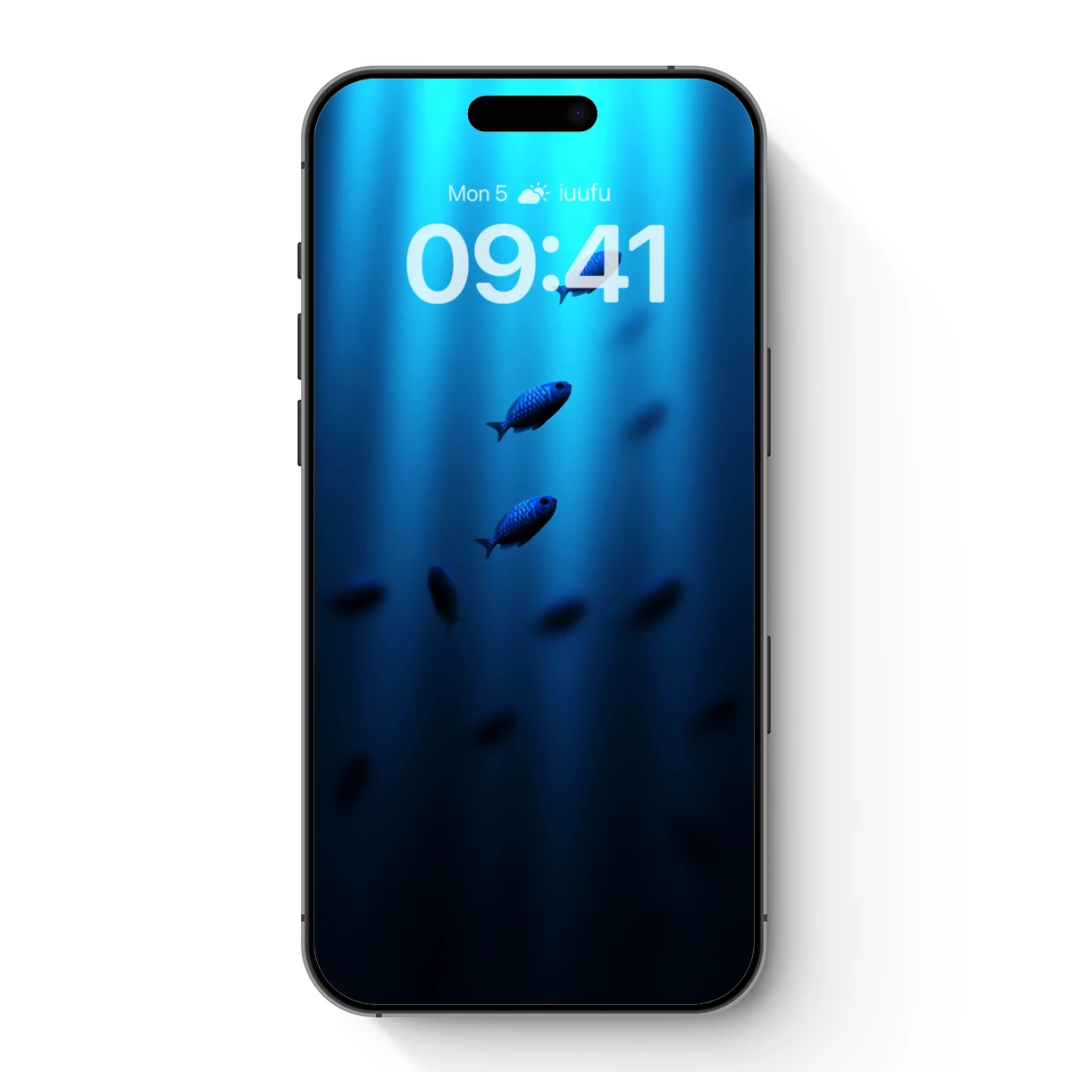 Deep Blue Serenity: Fish in Sunlit Depths