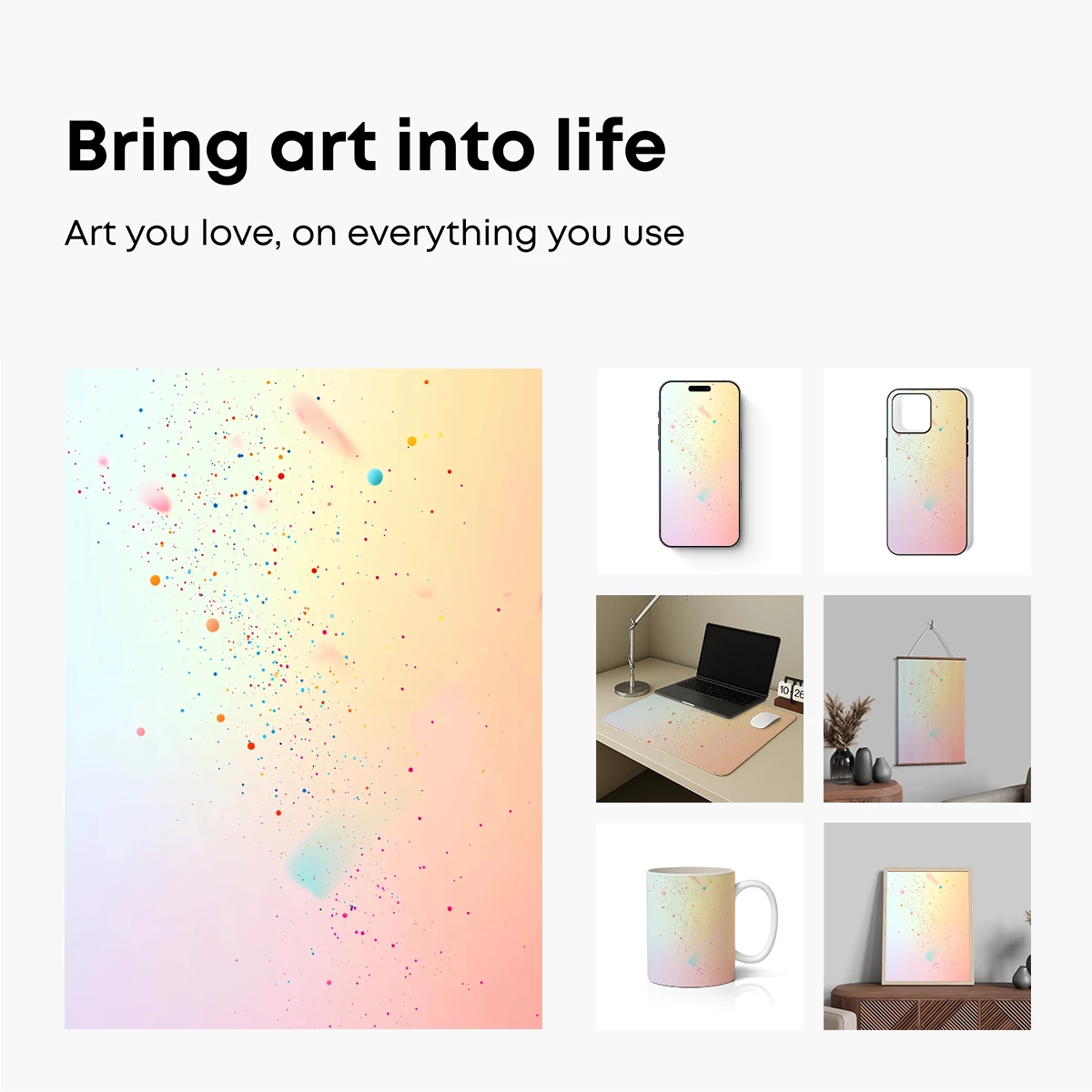 Cosmic Dust Symphony: A Celestial Scatter of Colors - Image 2