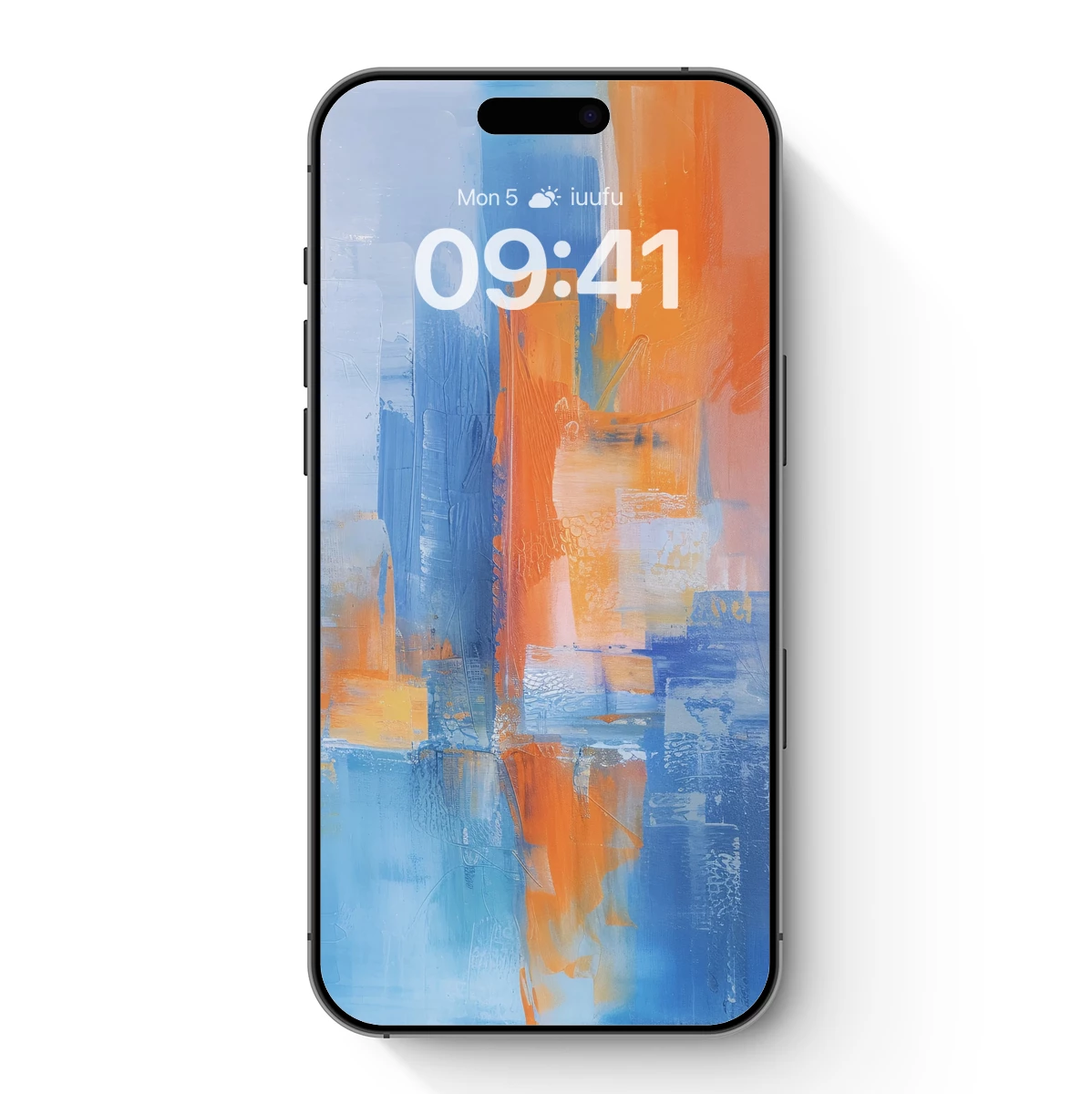 Abstract Harmony in Blue and Orange