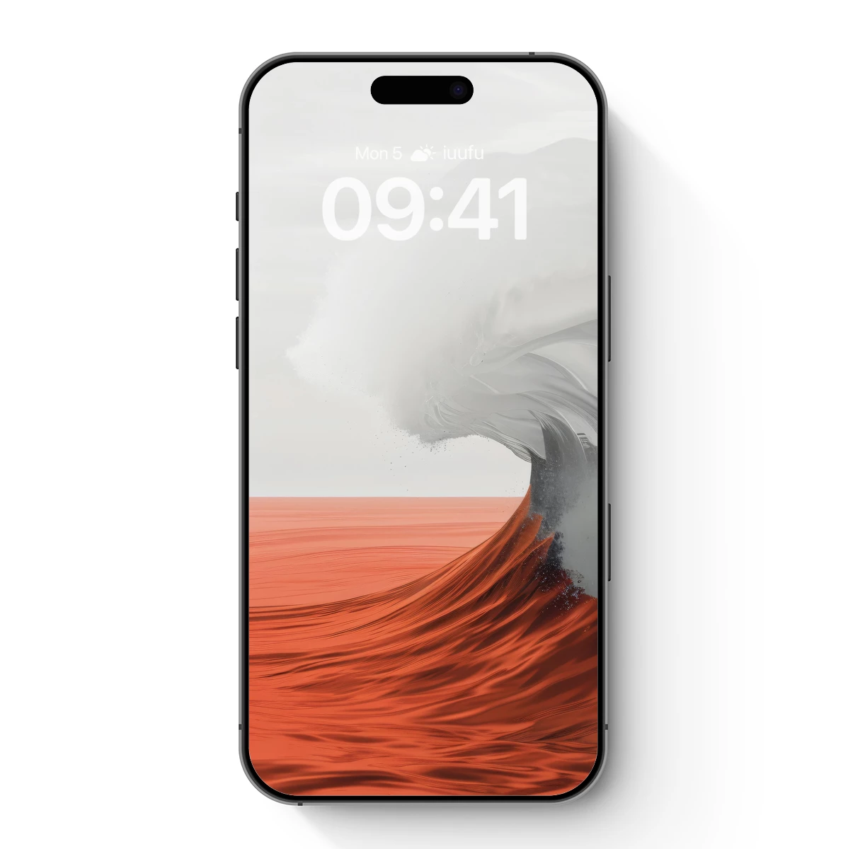 Crimson Tide: Abstract Ocean Wave Art