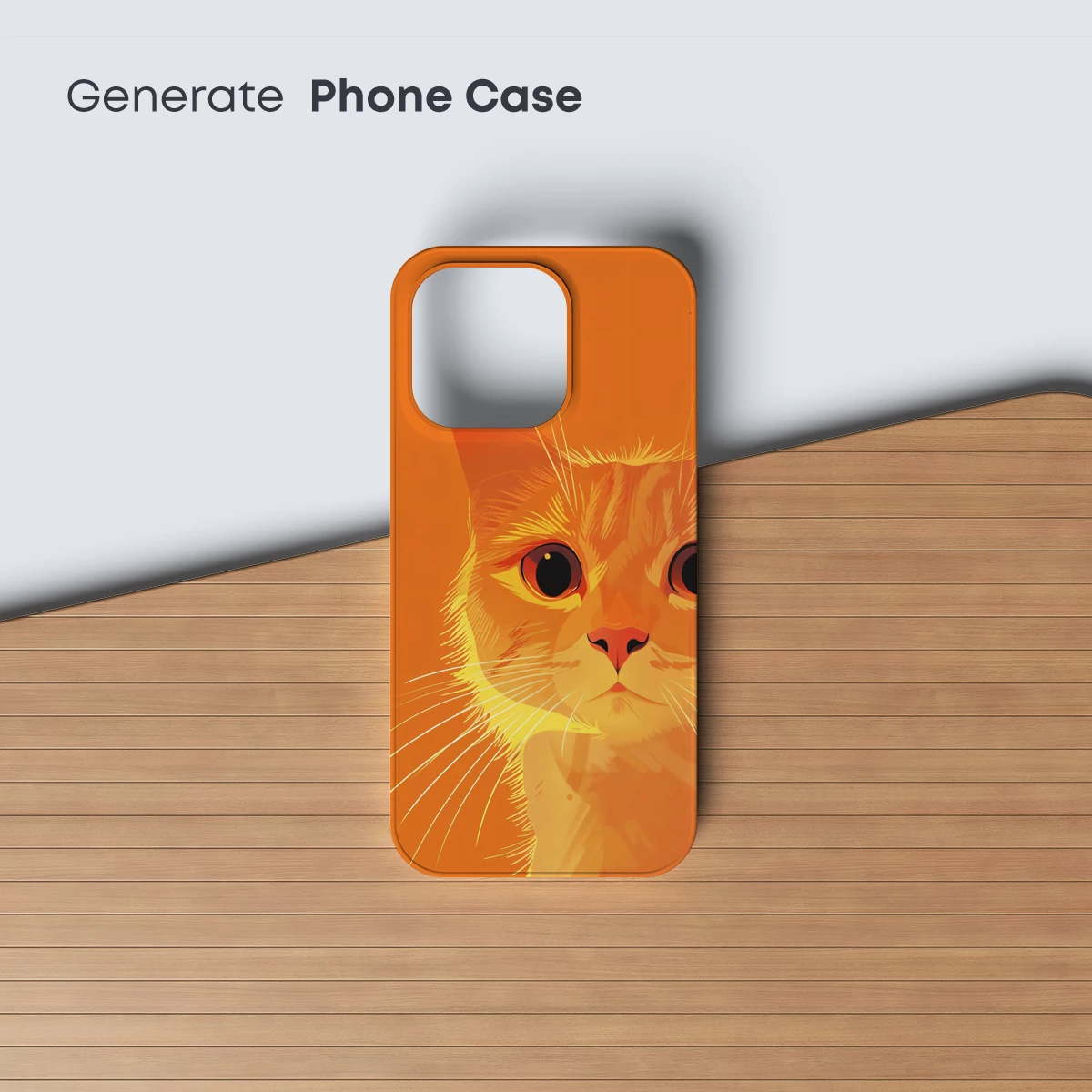 Ginger Cat's Golden Gaze: Vibrant Illustration Art - Image 3