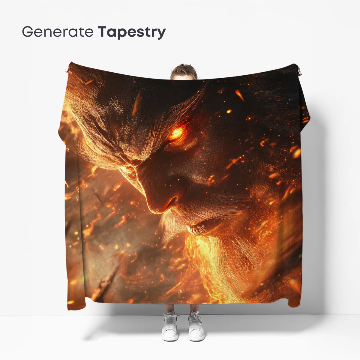 Fiery Titan: Mythic Warrior in Flames - Image 5