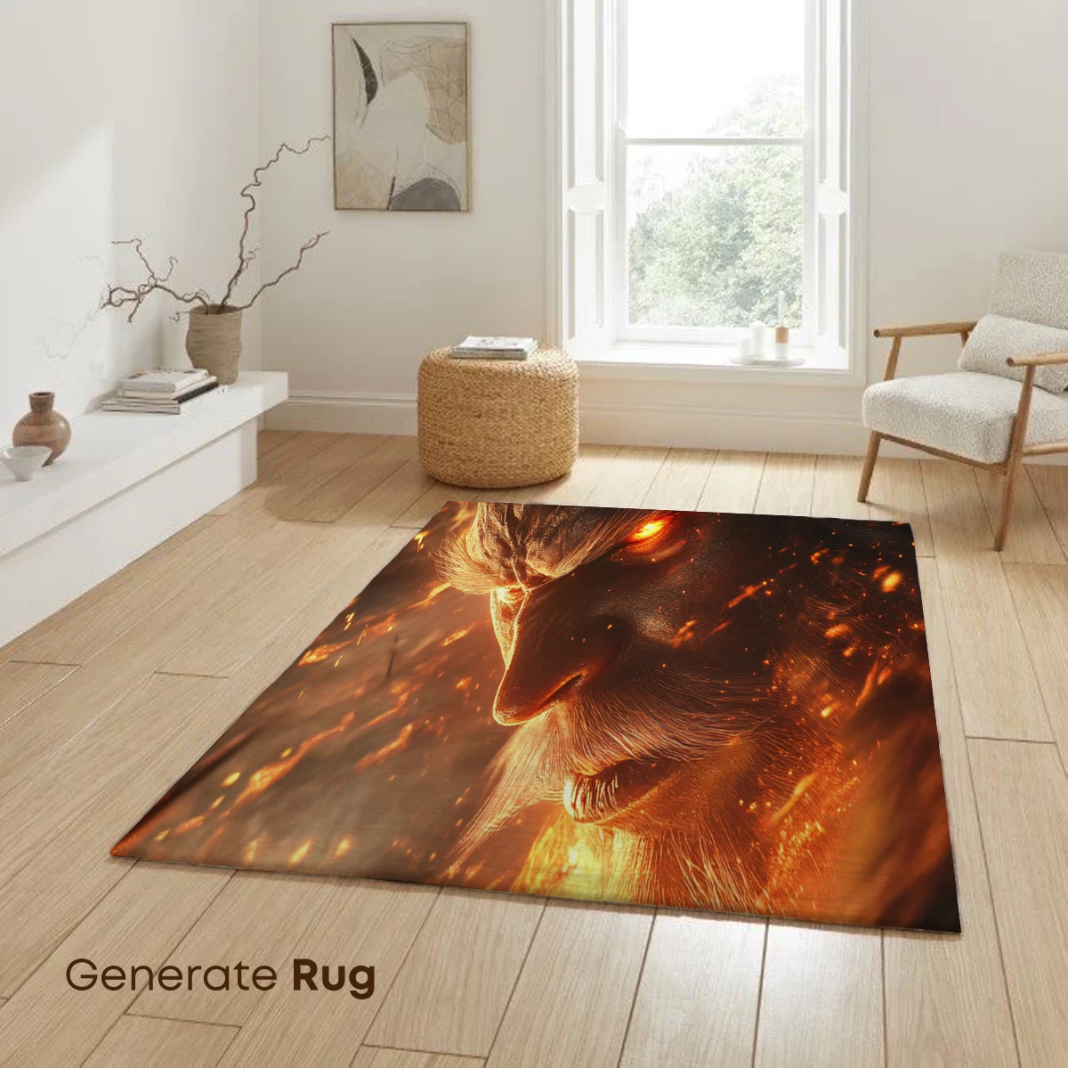 Fiery Titan: Mythic Warrior in Flames - Image 6