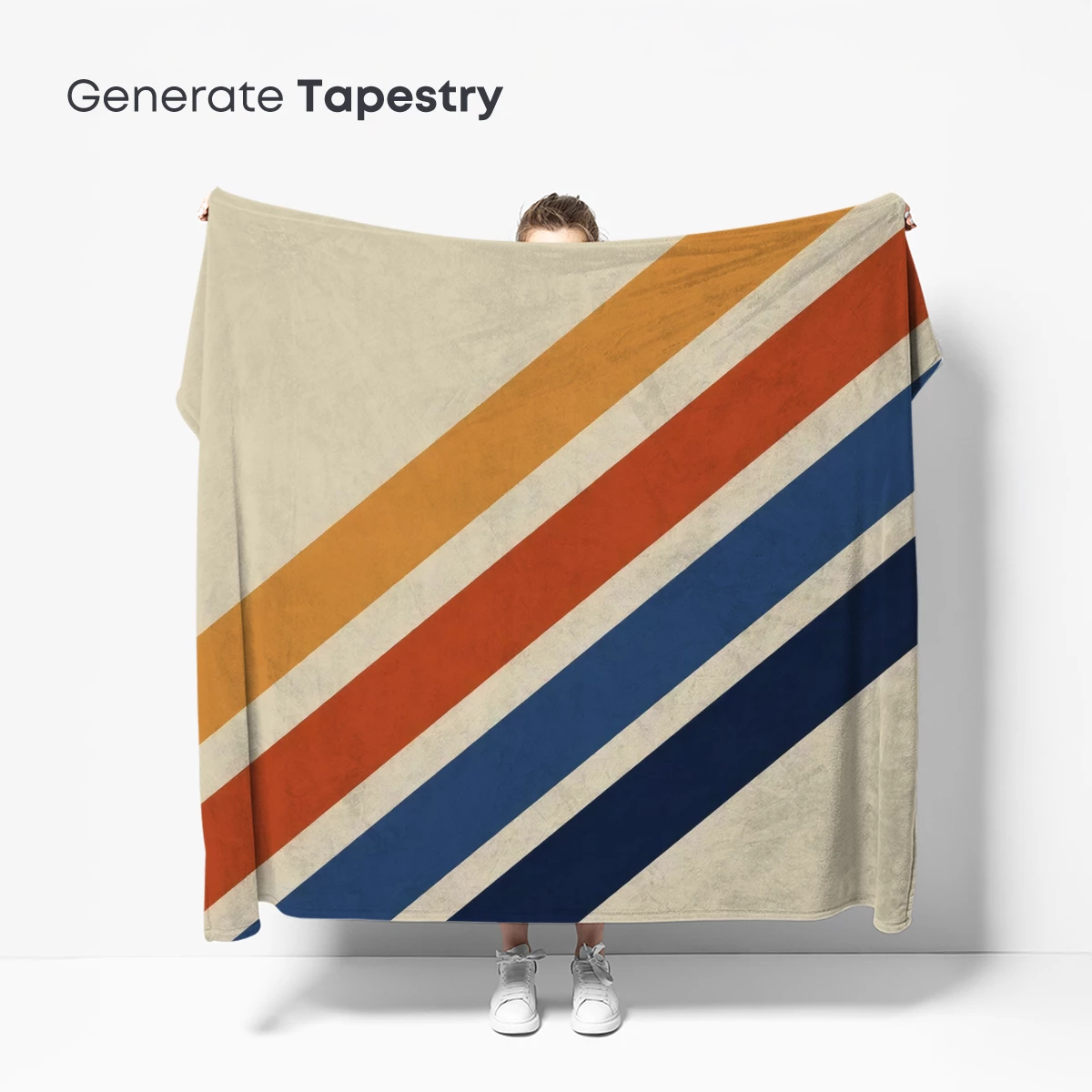 Diagonal Stripes in Warm Tones: A Modern Geometric Symphony - Image 5