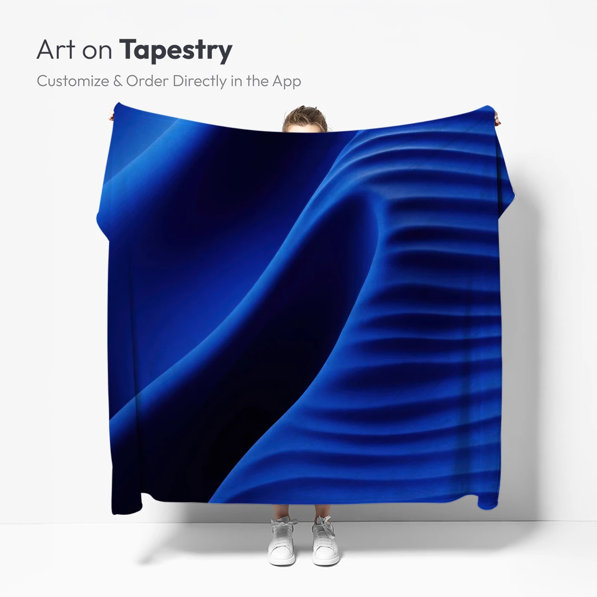 Blue Abyss: Wavy Depths in Digital Artistry - Image 5